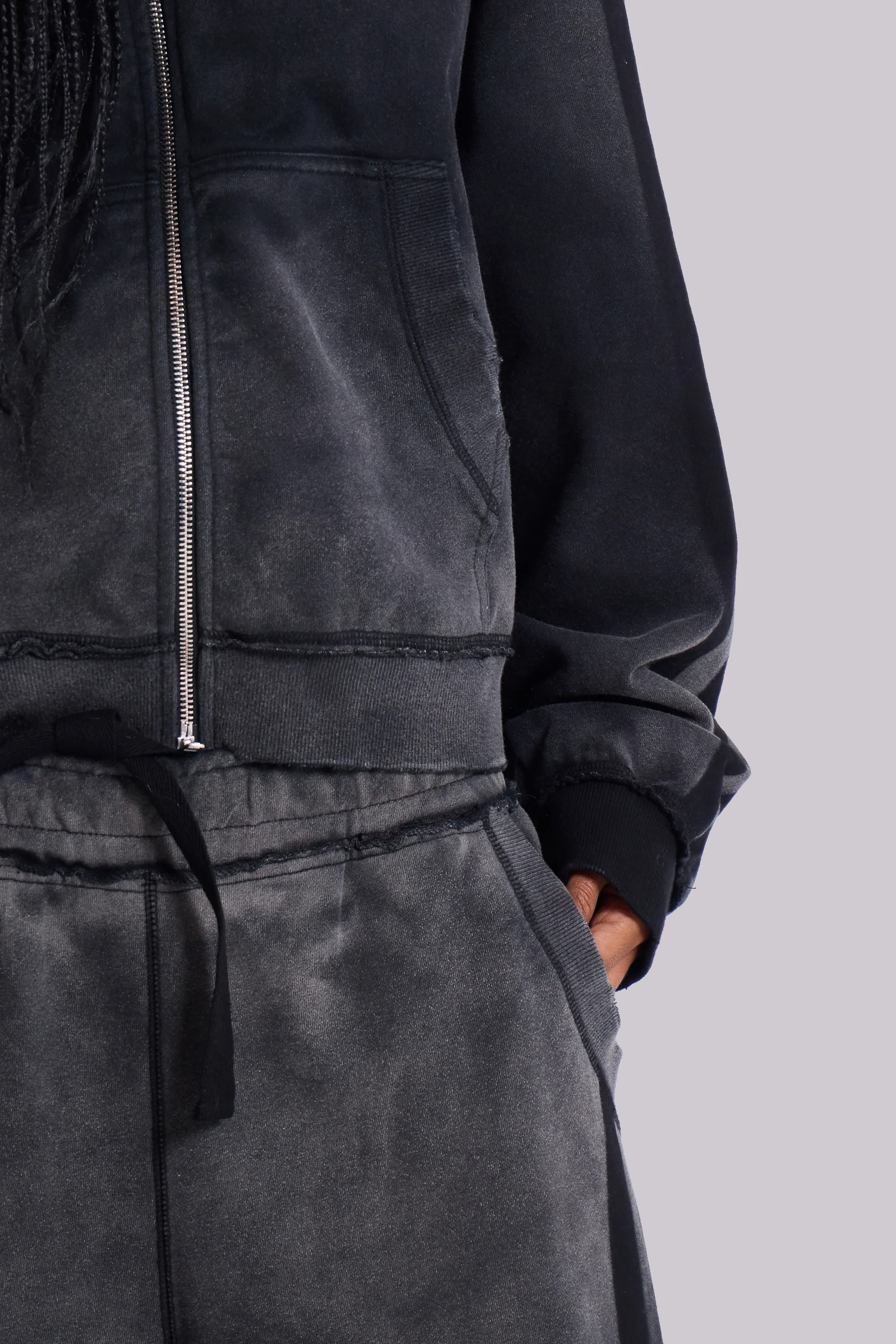 Grey Sporty Baggy Monster Hoodie - Image 9