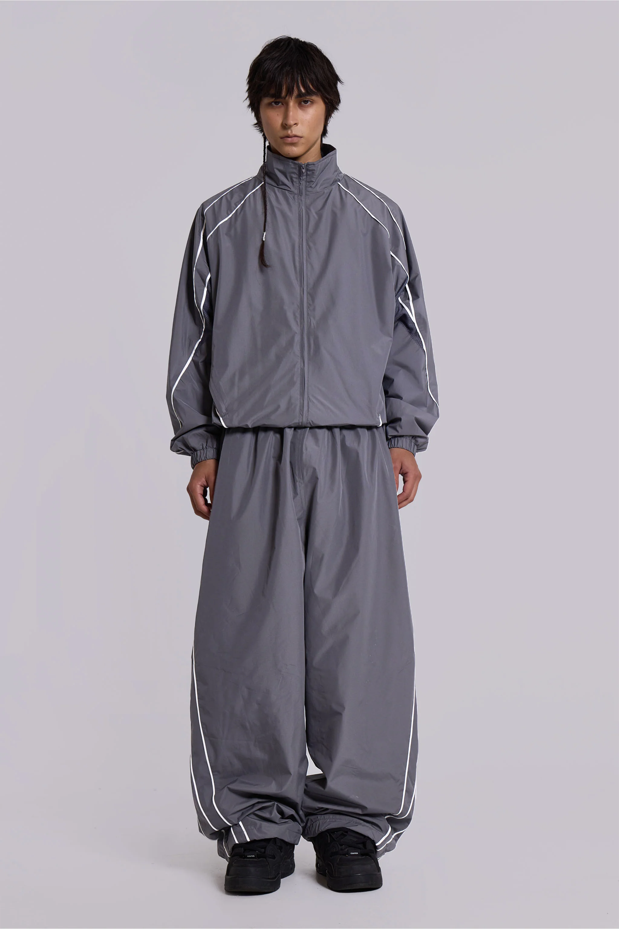 Grey Vapor Tracksuit Bottoms - Image 3