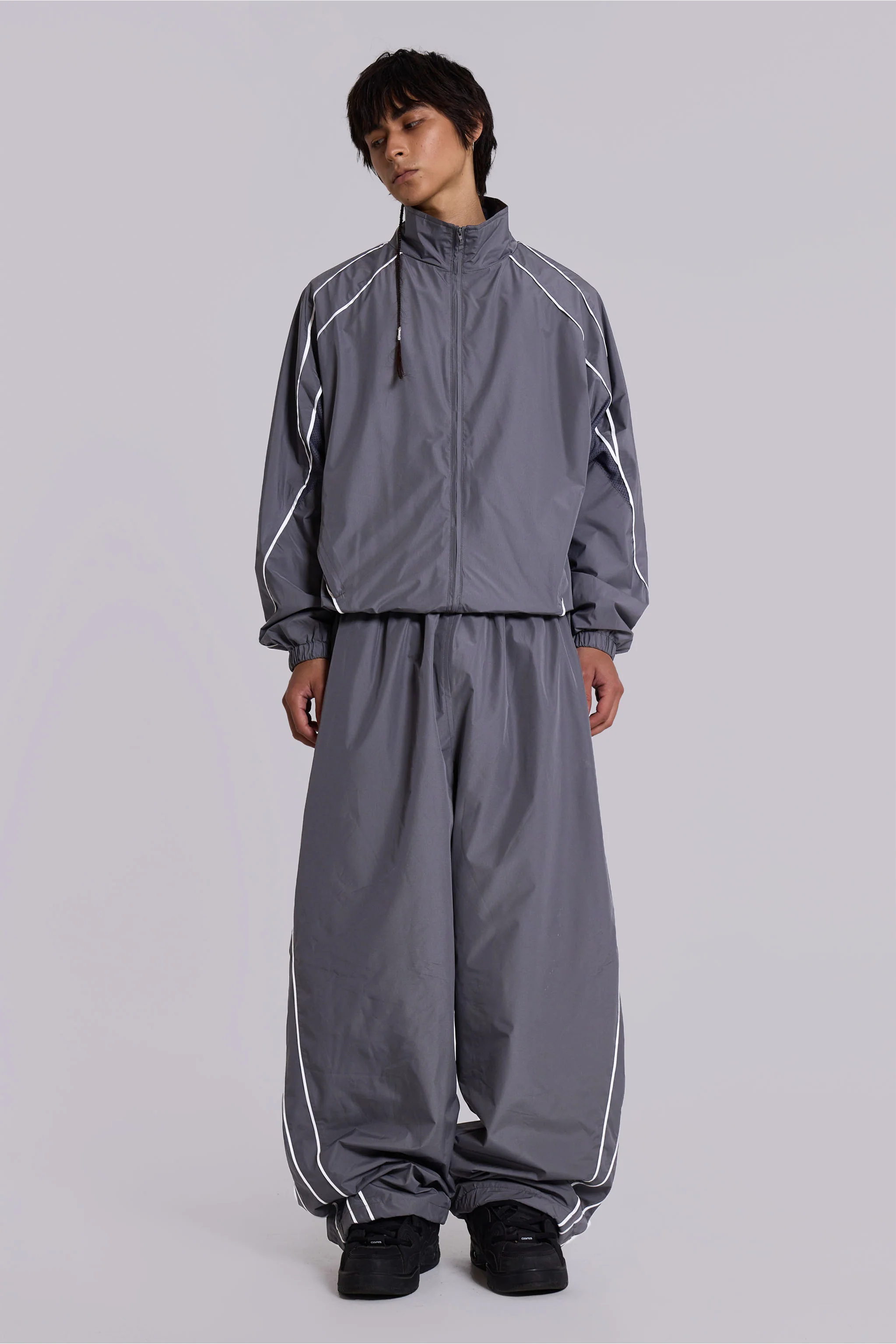 Grey Vapor Tracksuit Bottoms - Image 7
