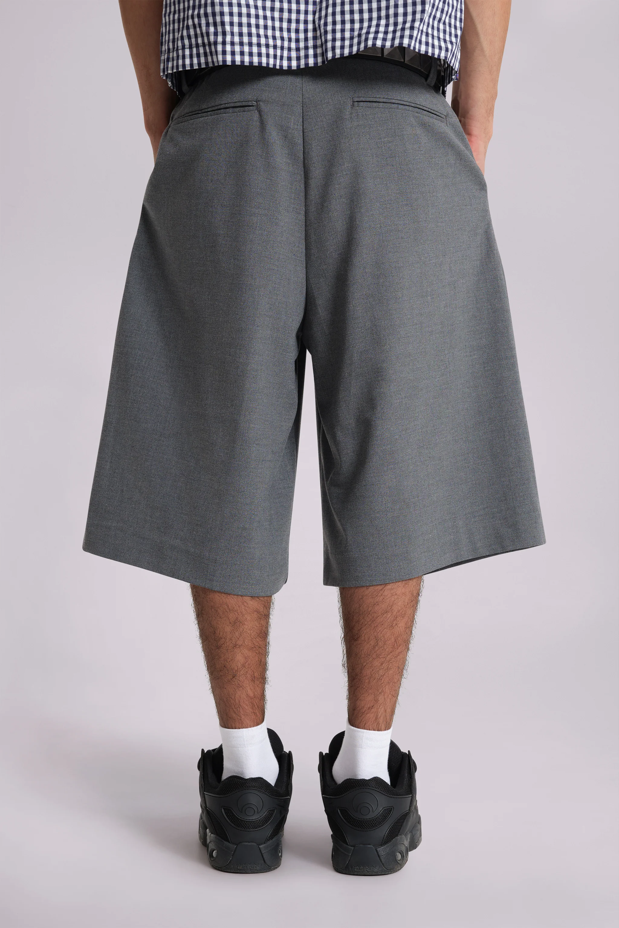 Grey Goliath Tailored Baggy Shorts - Image 4