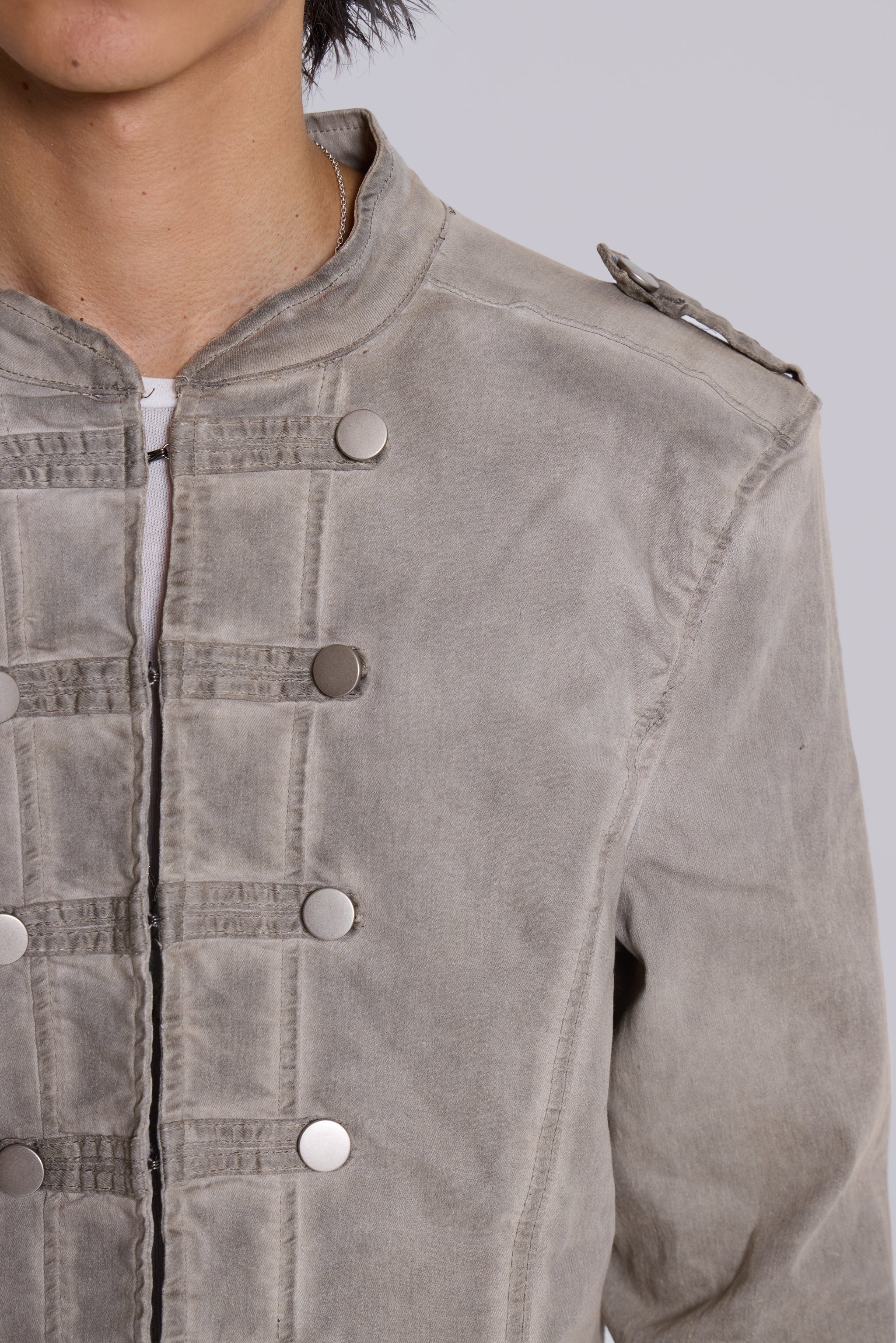 Rebel Military Jacket in Clay - Image 10