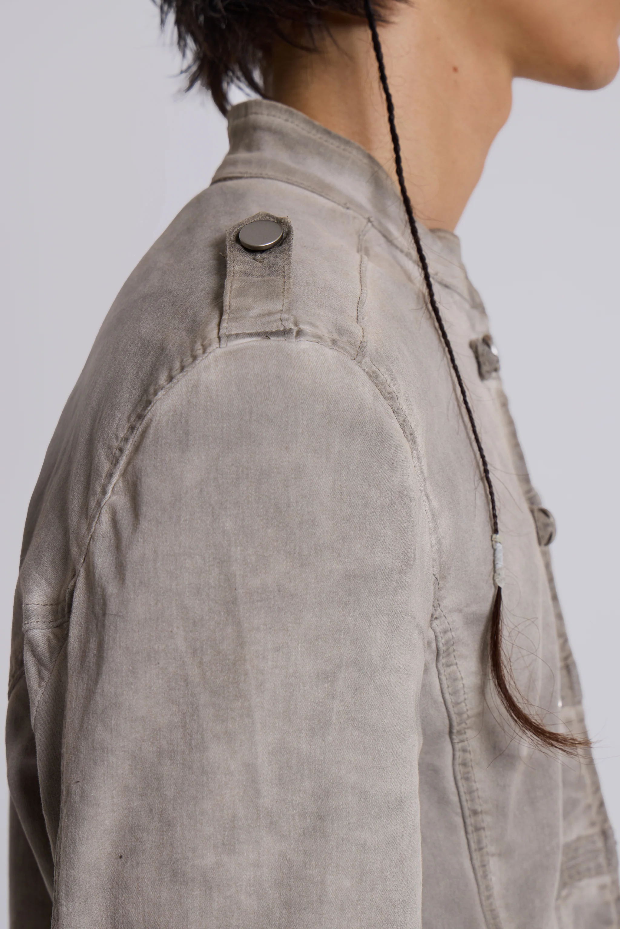 Rebel Military Jacket in Clay - Image 11