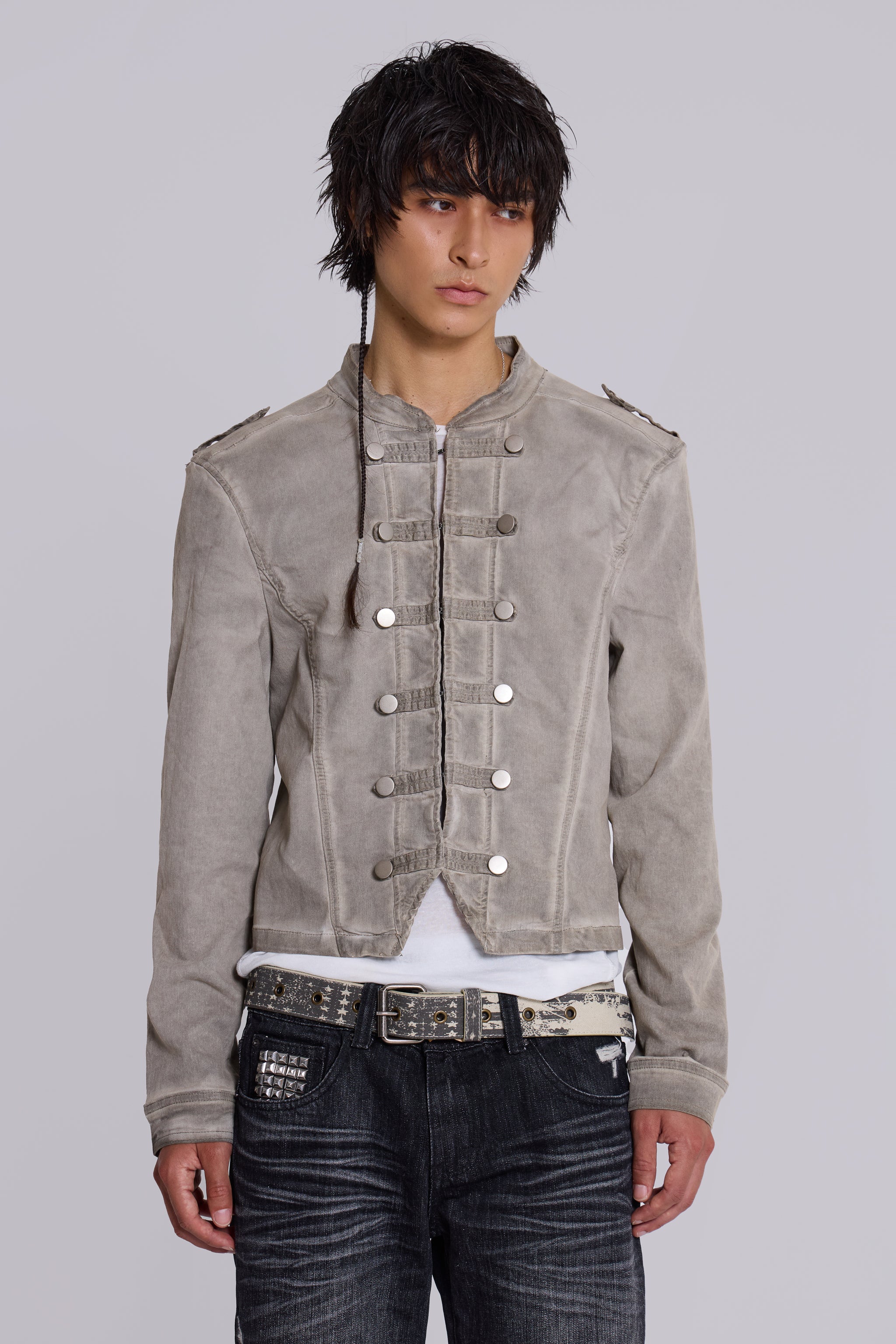 Rebel Military Jacket in Clay - Image 12