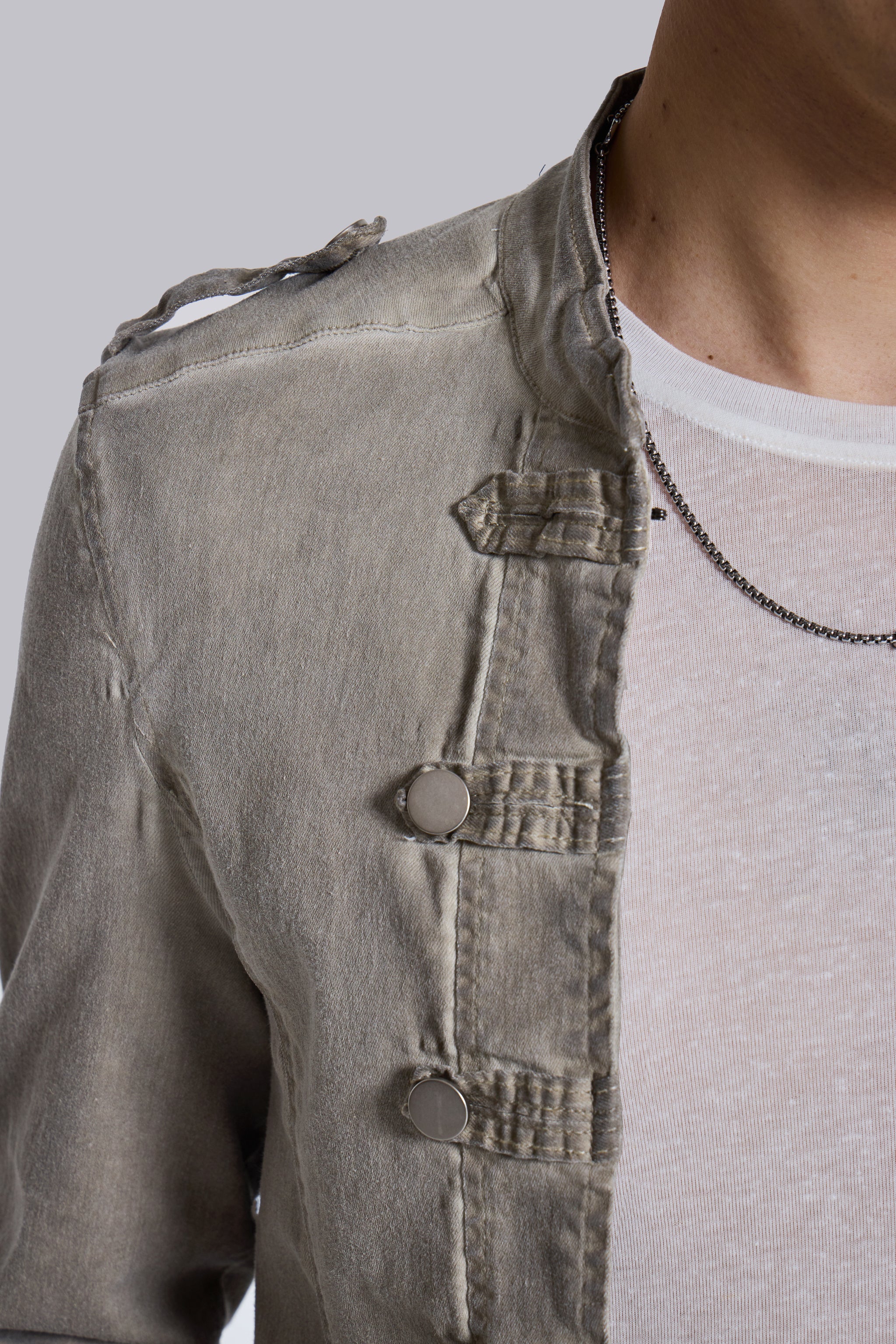 Rebel Military Jacket in Clay - Image 5