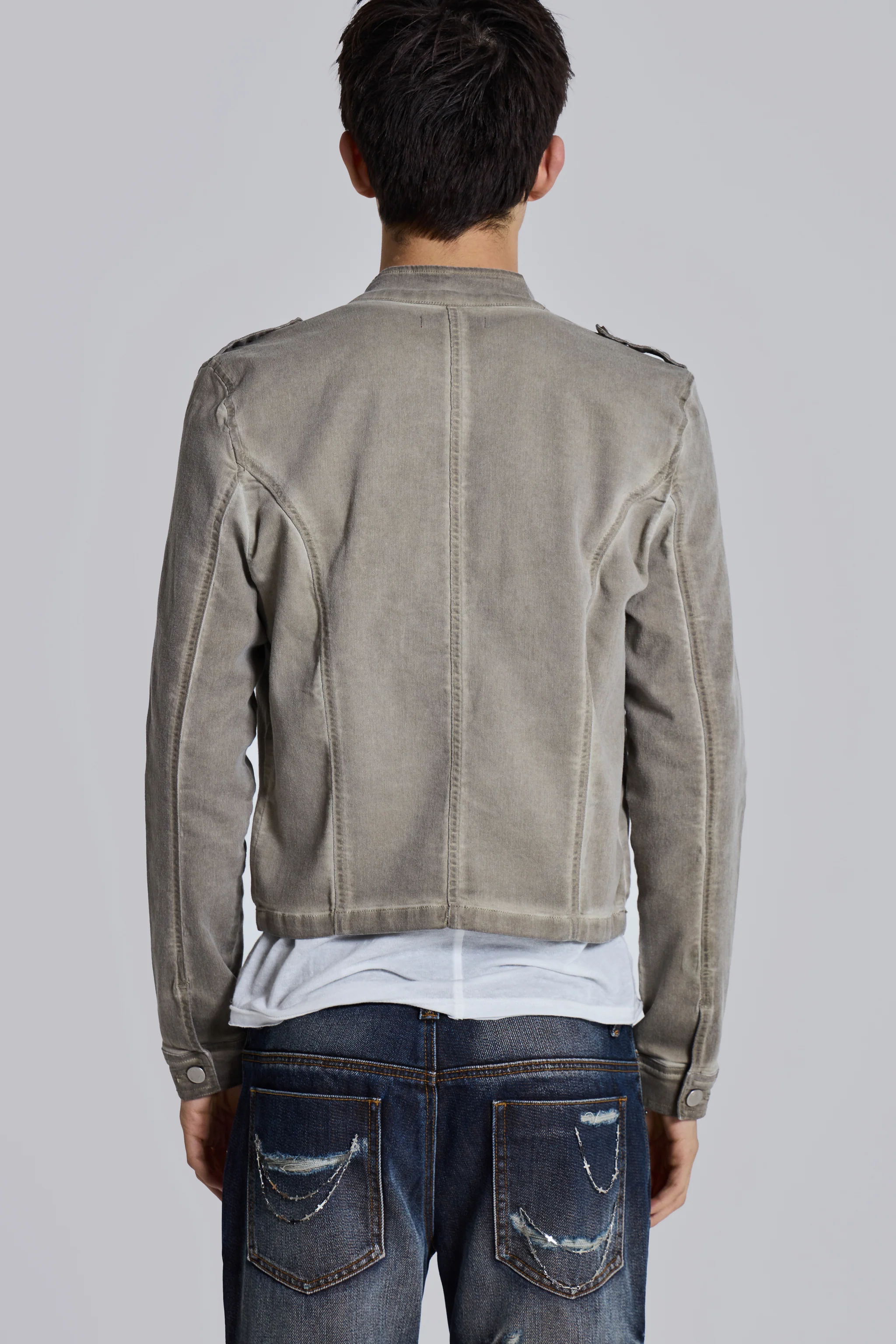 Rebel Military Jacket in Clay - Image 6