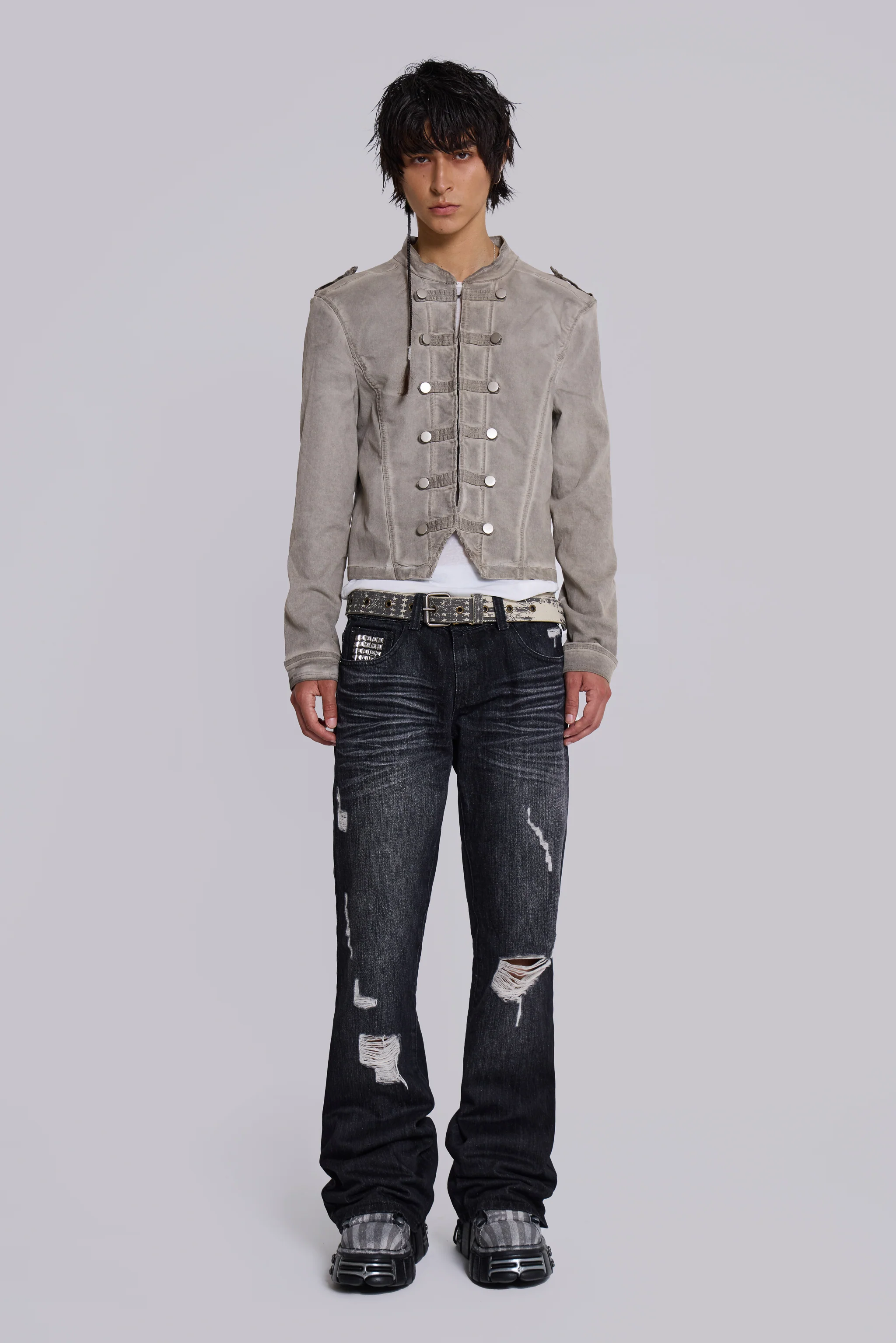 Rebel Military Jacket in Clay - Image 7