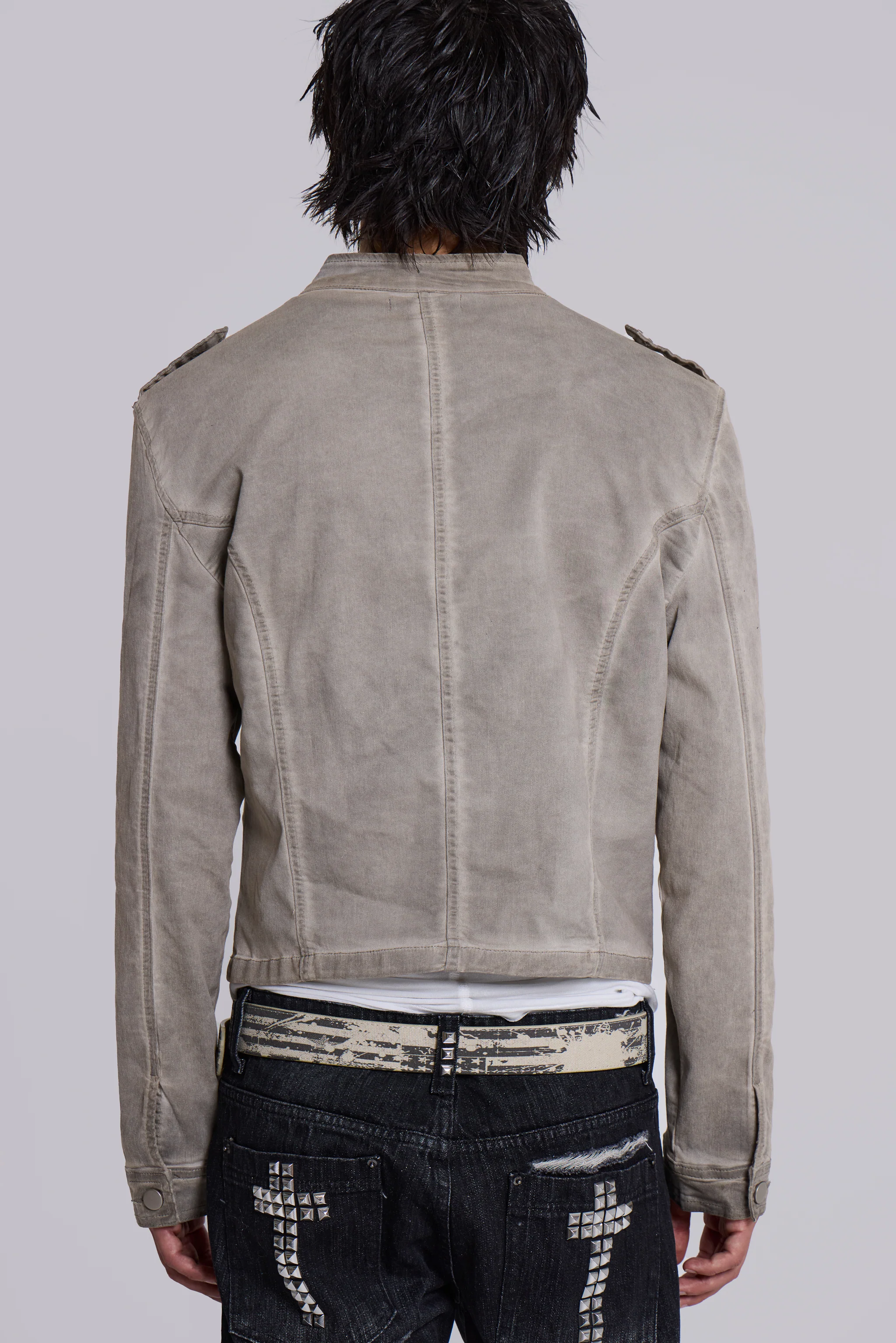 Rebel Military Jacket in Clay - Image 9