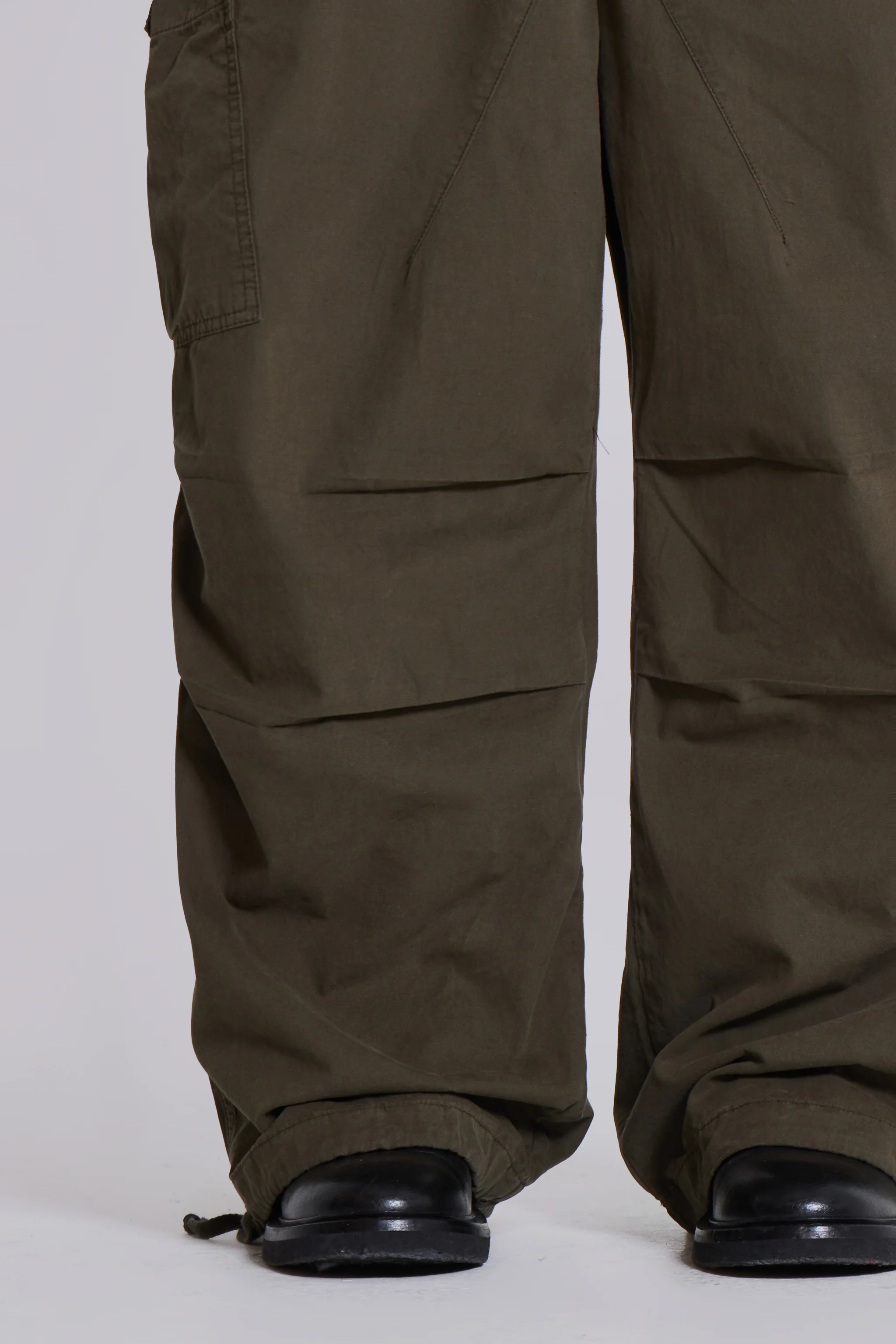 Khaki Parachute Cargo Pants - Image 6