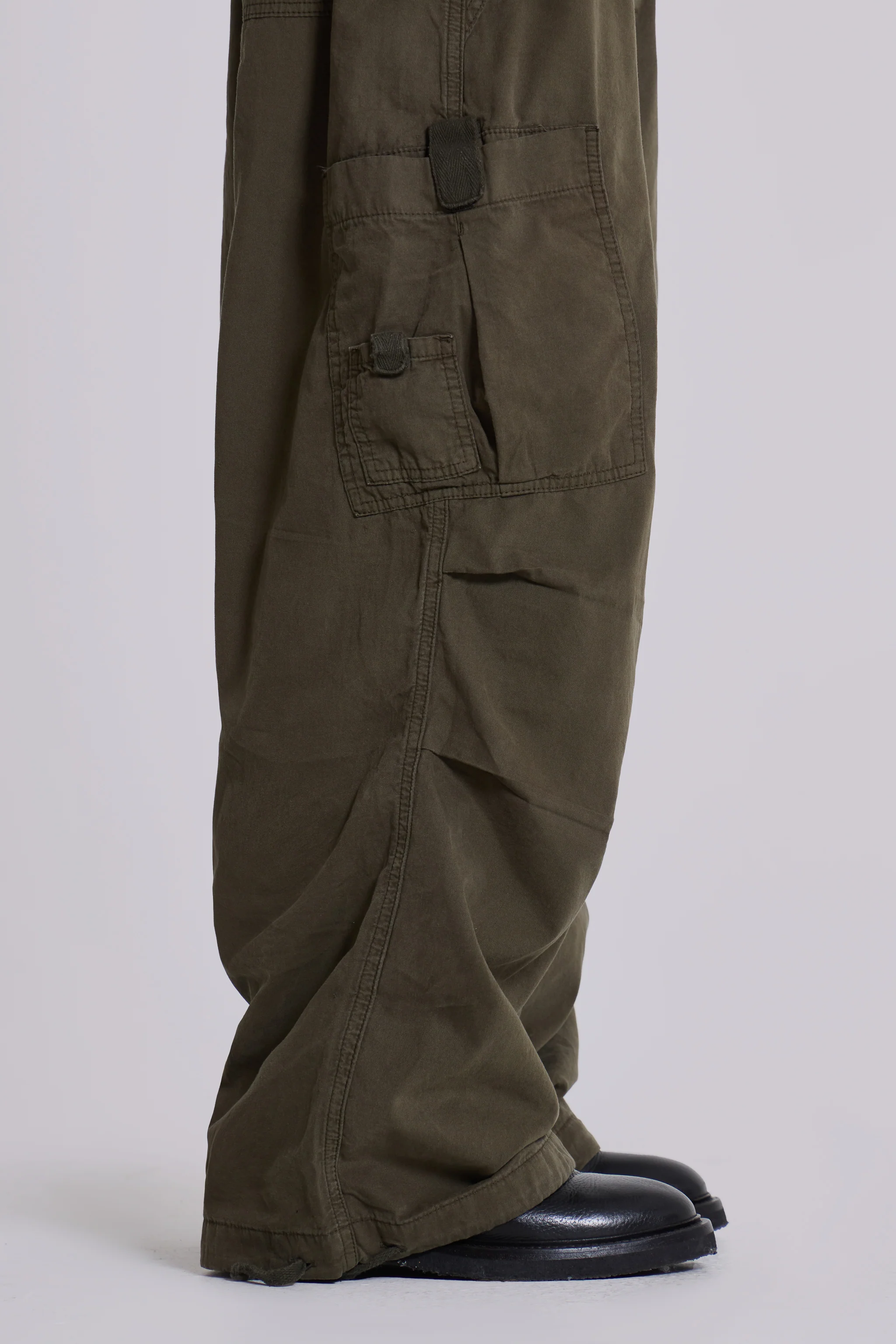 Khaki Parachute Cargo Pants - Image 7