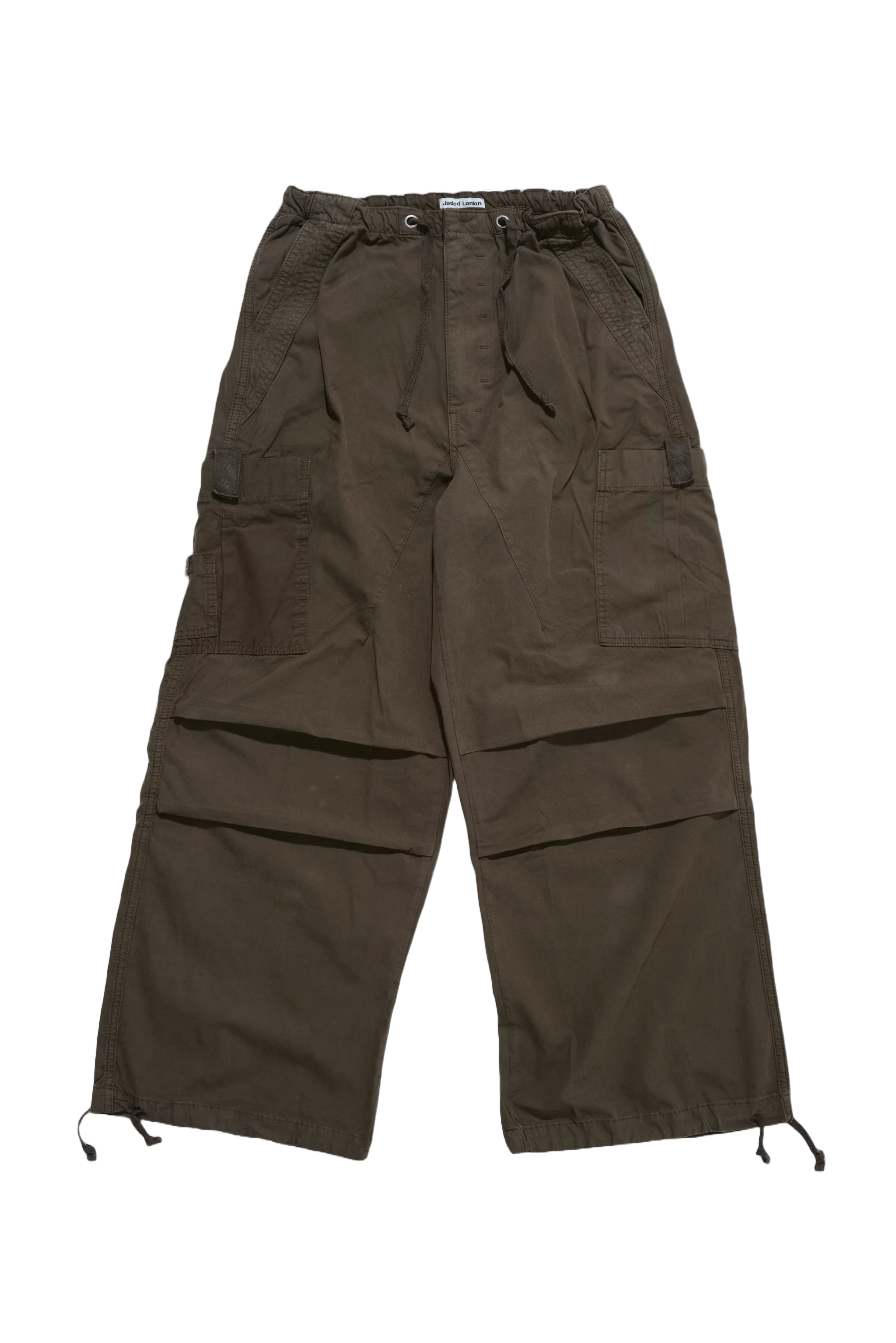 Khaki Parachute Cargo Pants - Image 9