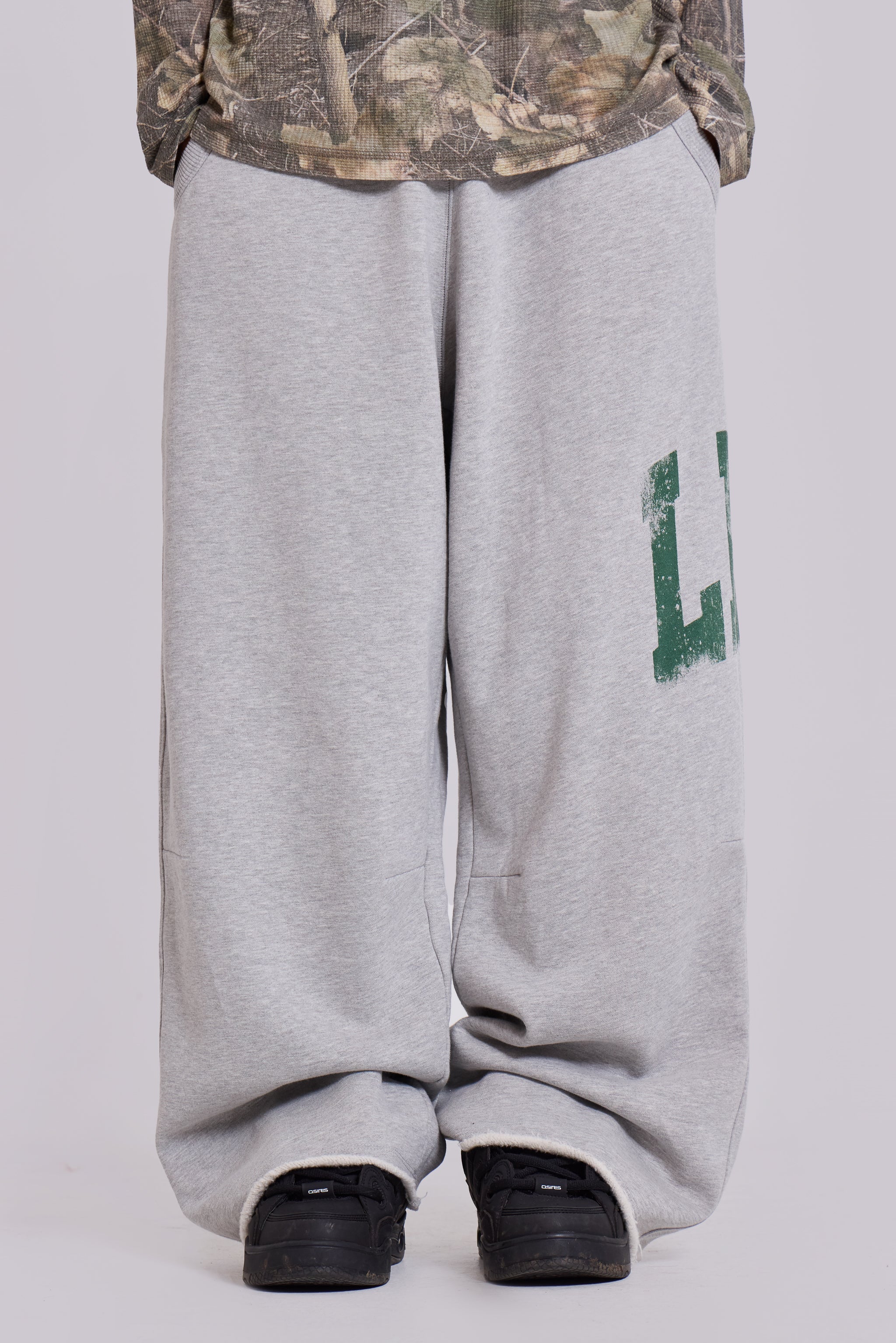 LDN Print Grey Marl Monster Joggers - Image 3