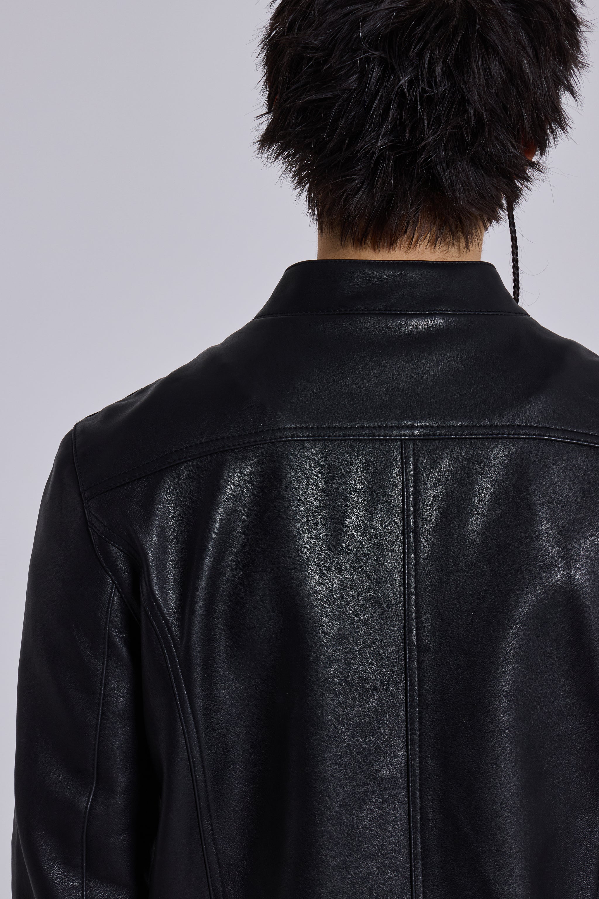 Leather Military Jacket - Image 6