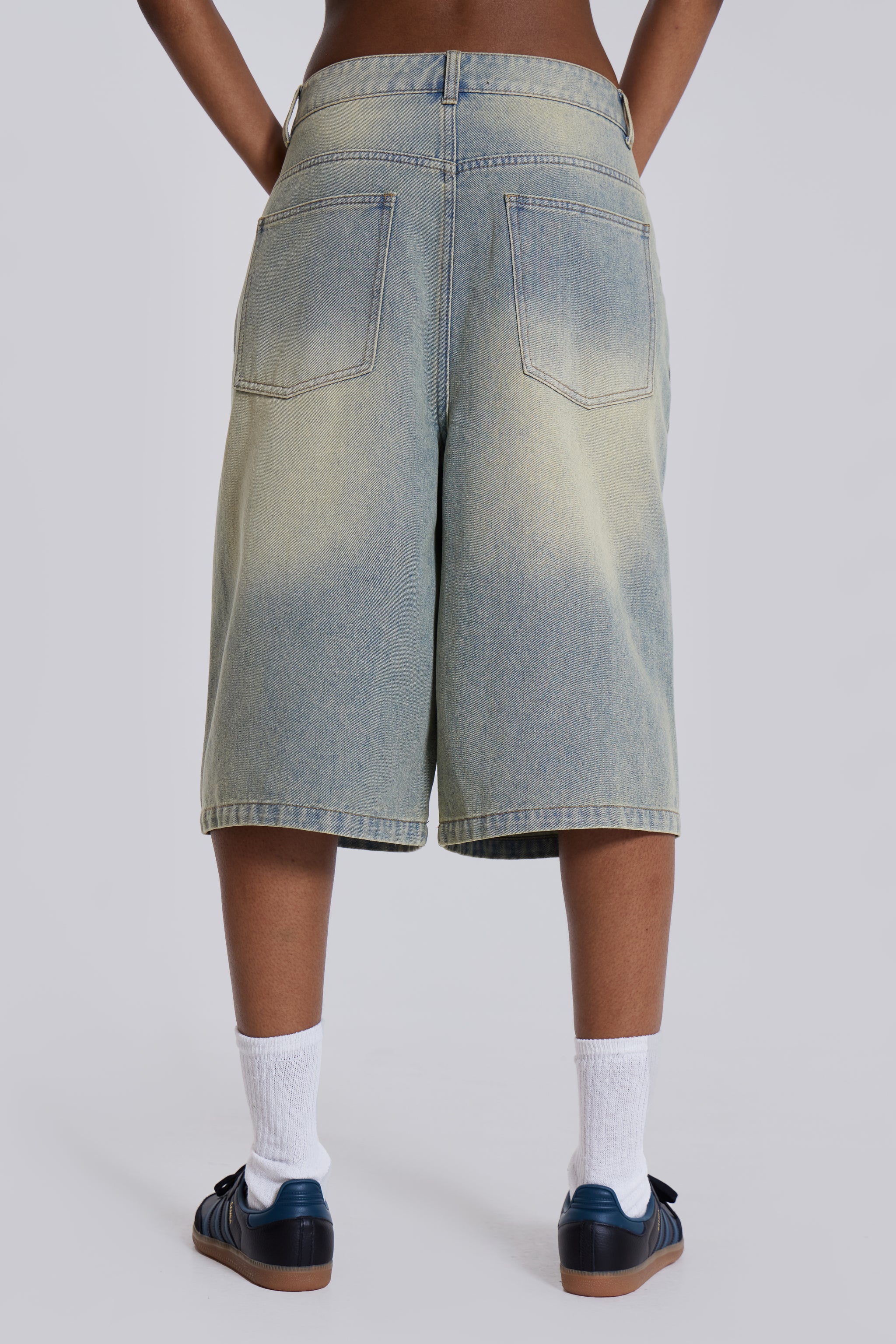 Light Wash Jumbo Jorts - Image 8