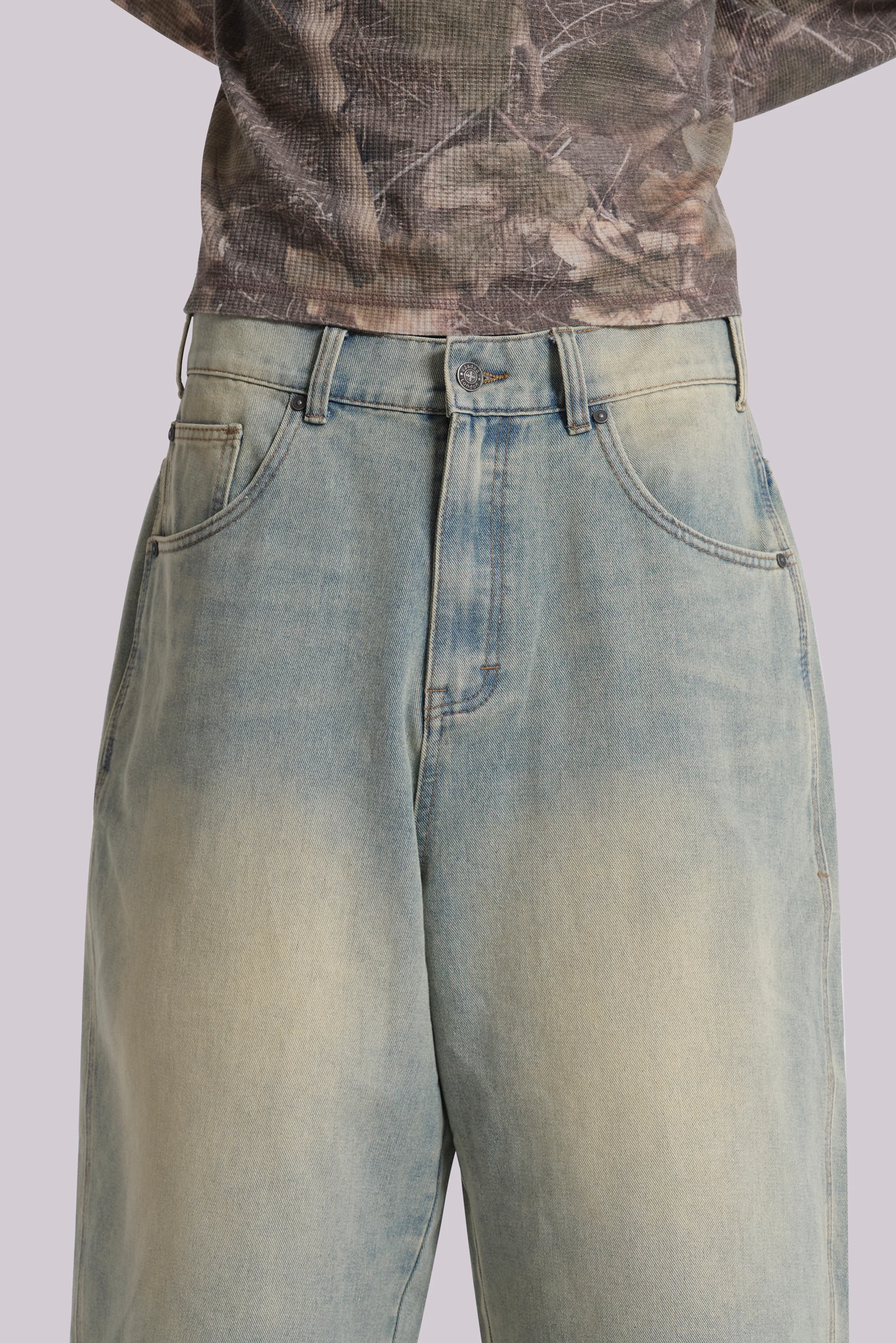 Light Wash Jumbo Jorts - Image 6