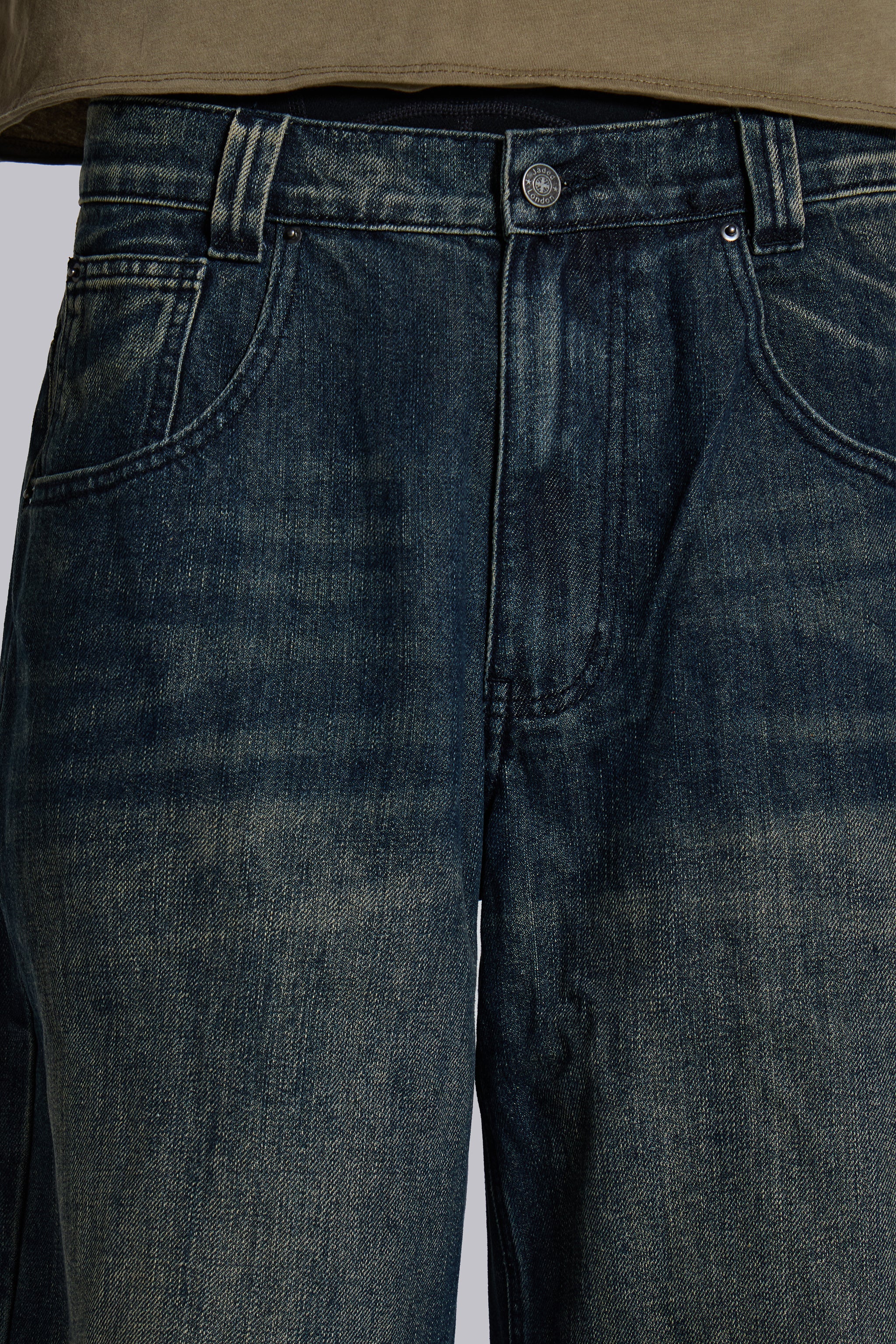 Mid Blue Slub Colossus Jeans - Image 5