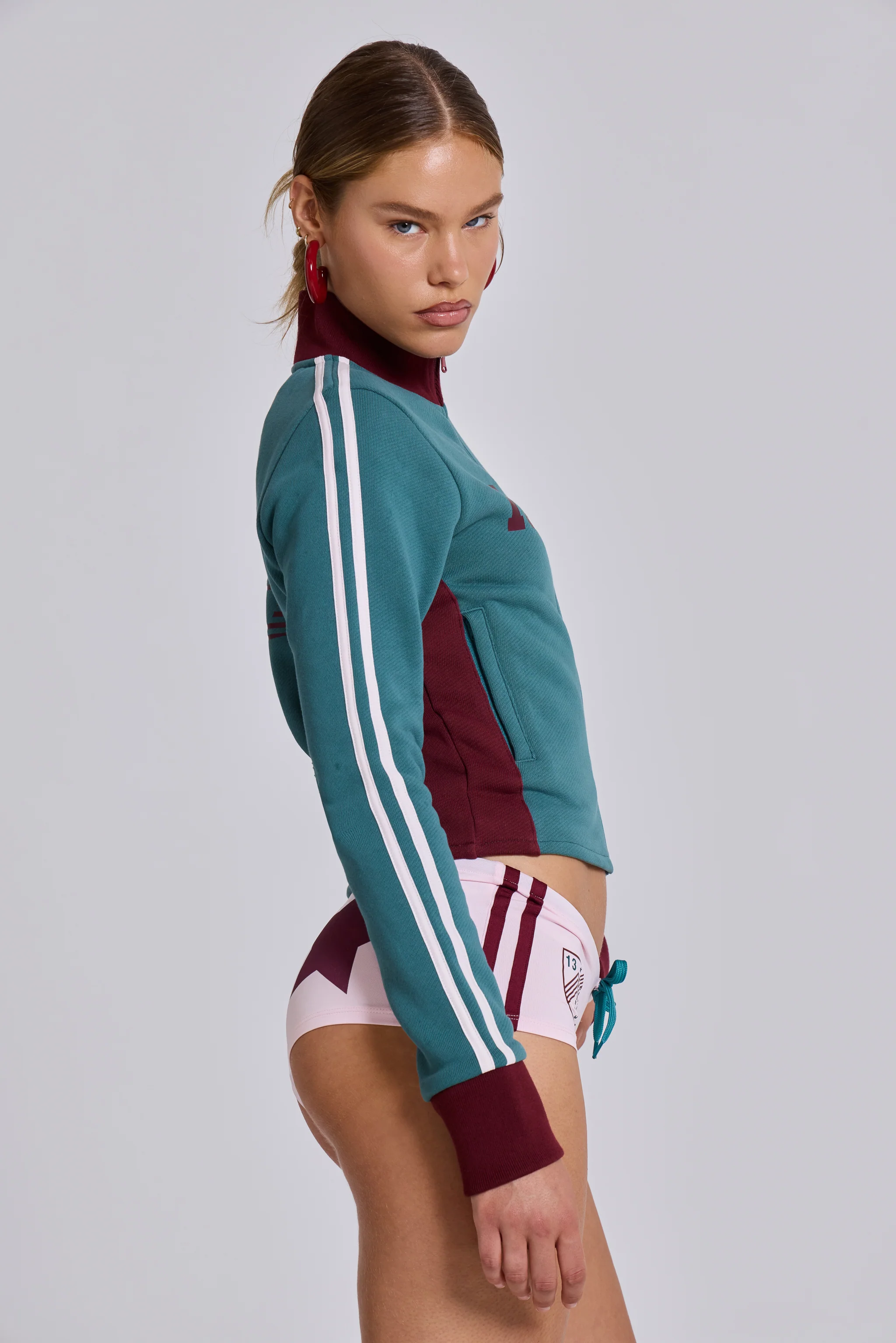 Teal Green No.13 Football Track Top - Image 12