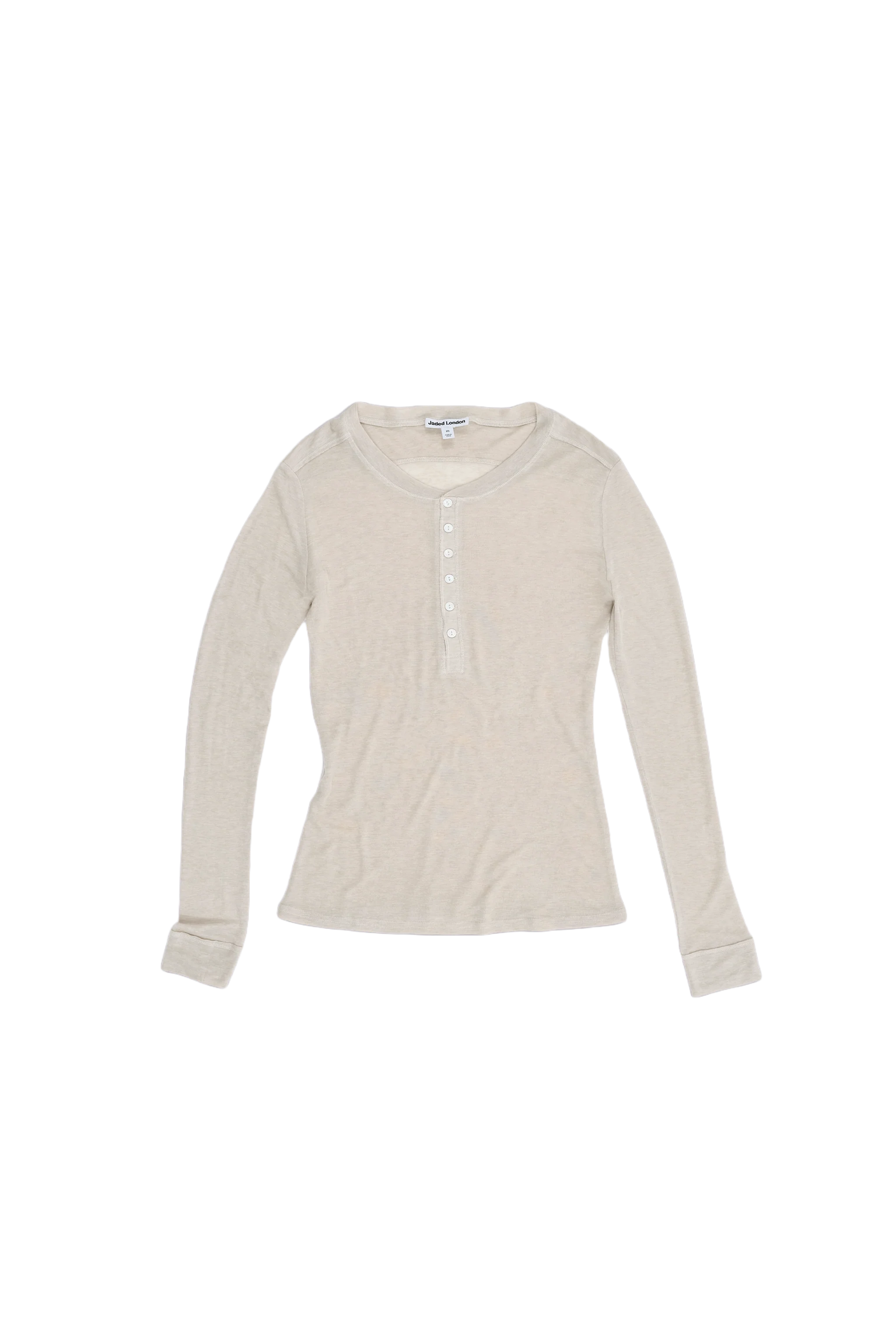 Oatmeal Haze Henley Top - Image 9