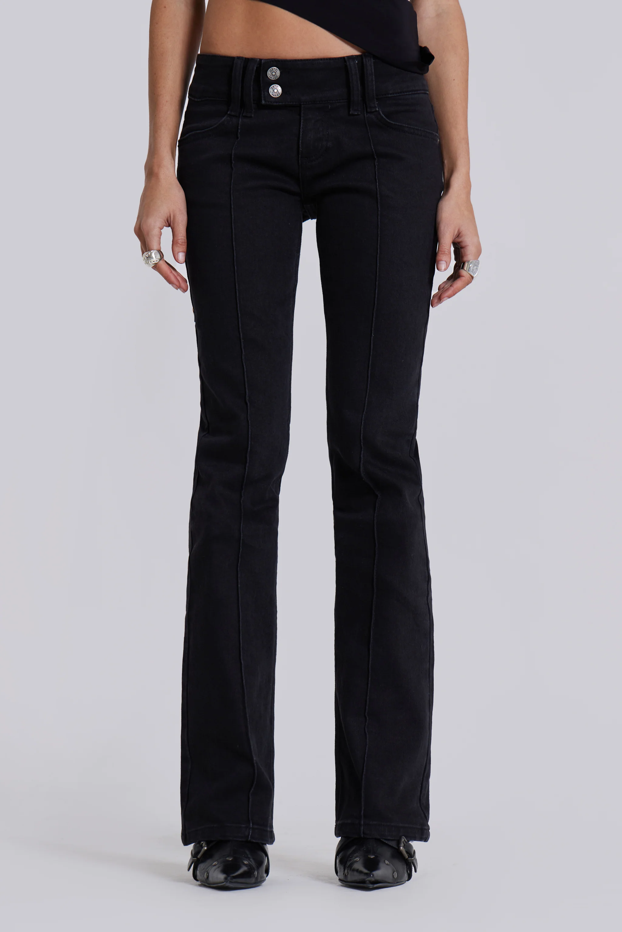 Solid Black Thirteen Jeans - Image 4