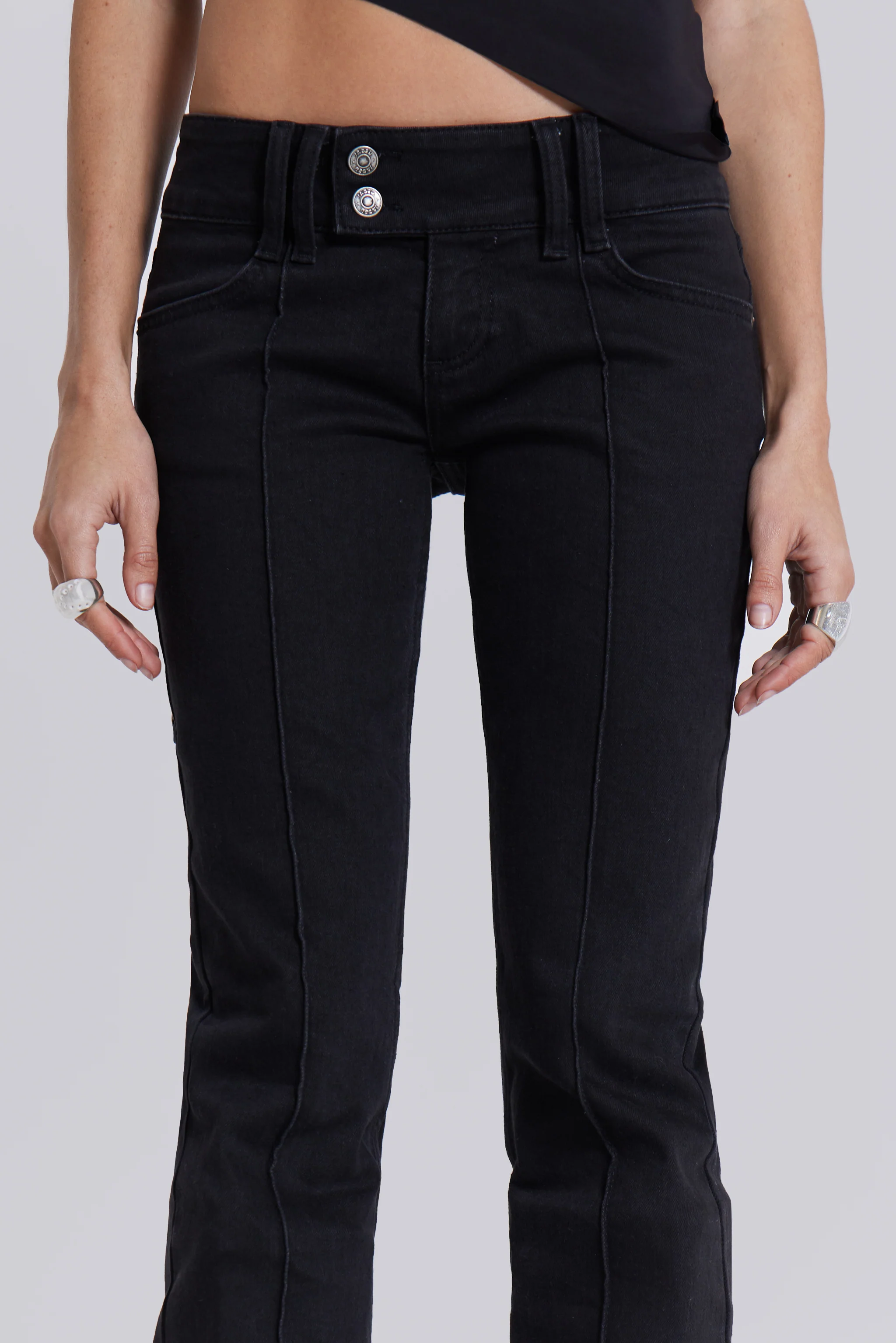 Solid Black Thirteen Jeans - Image 8