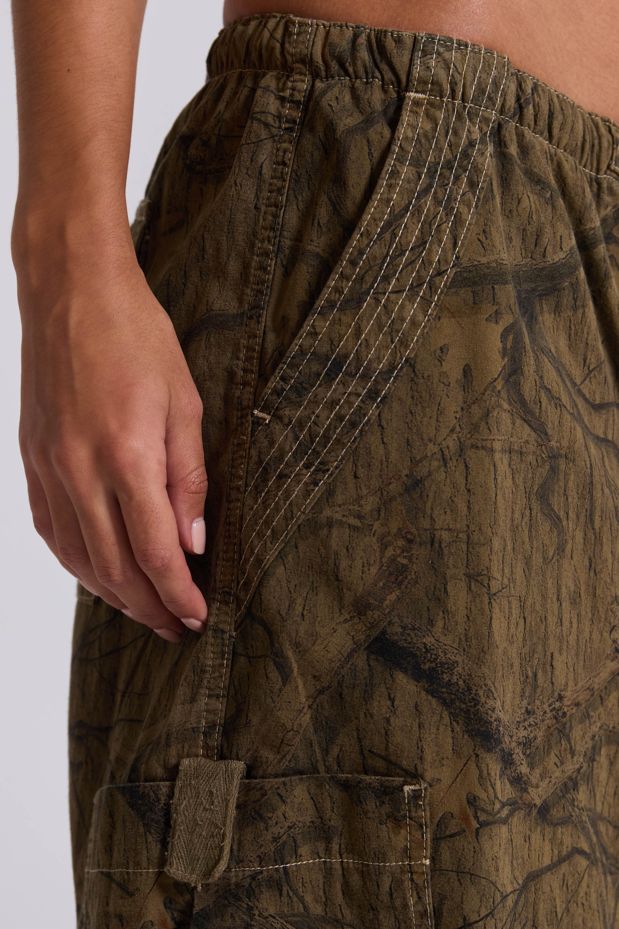 Forest Camo Parachute Shorts - Image 6