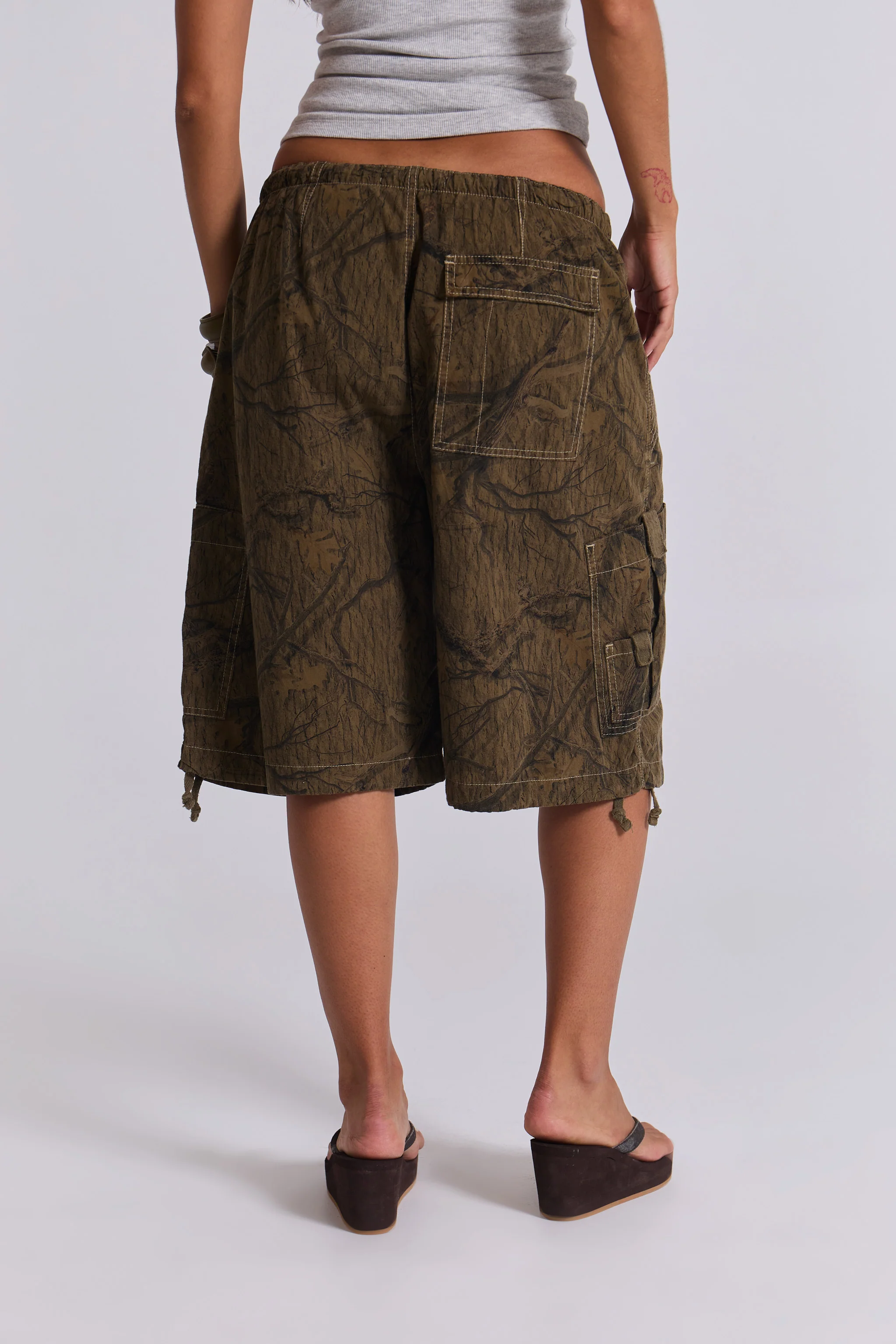 Forest Camo Parachute Shorts - Image 7