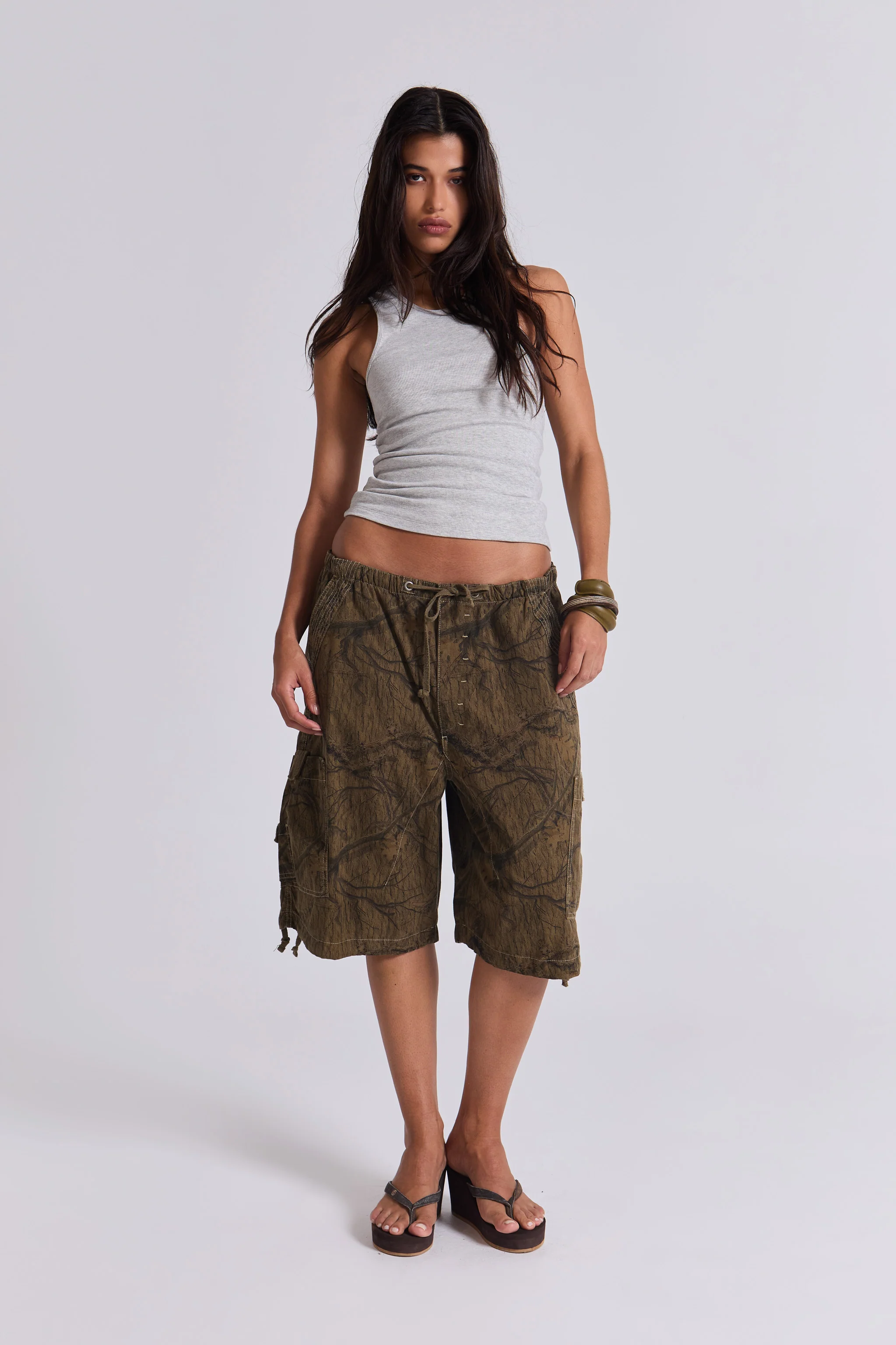 Forest Camo Parachute Shorts - Image 8