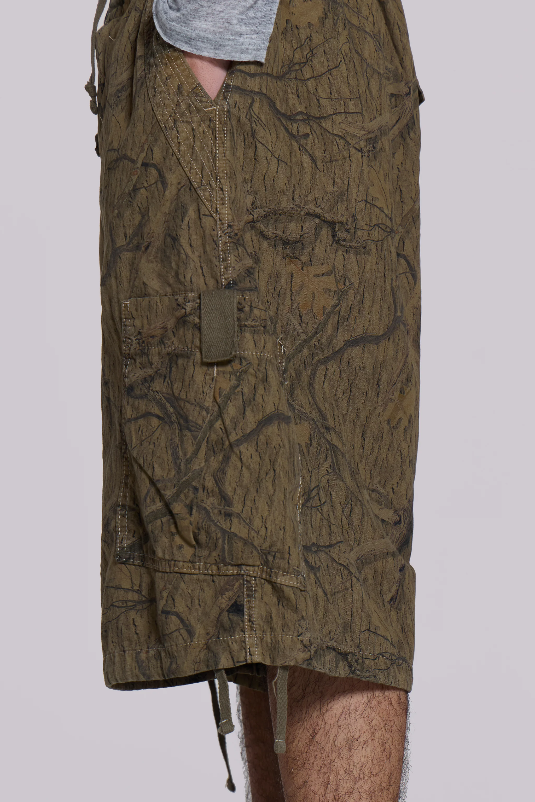 Forest Camo Parachute Shorts - Image 3