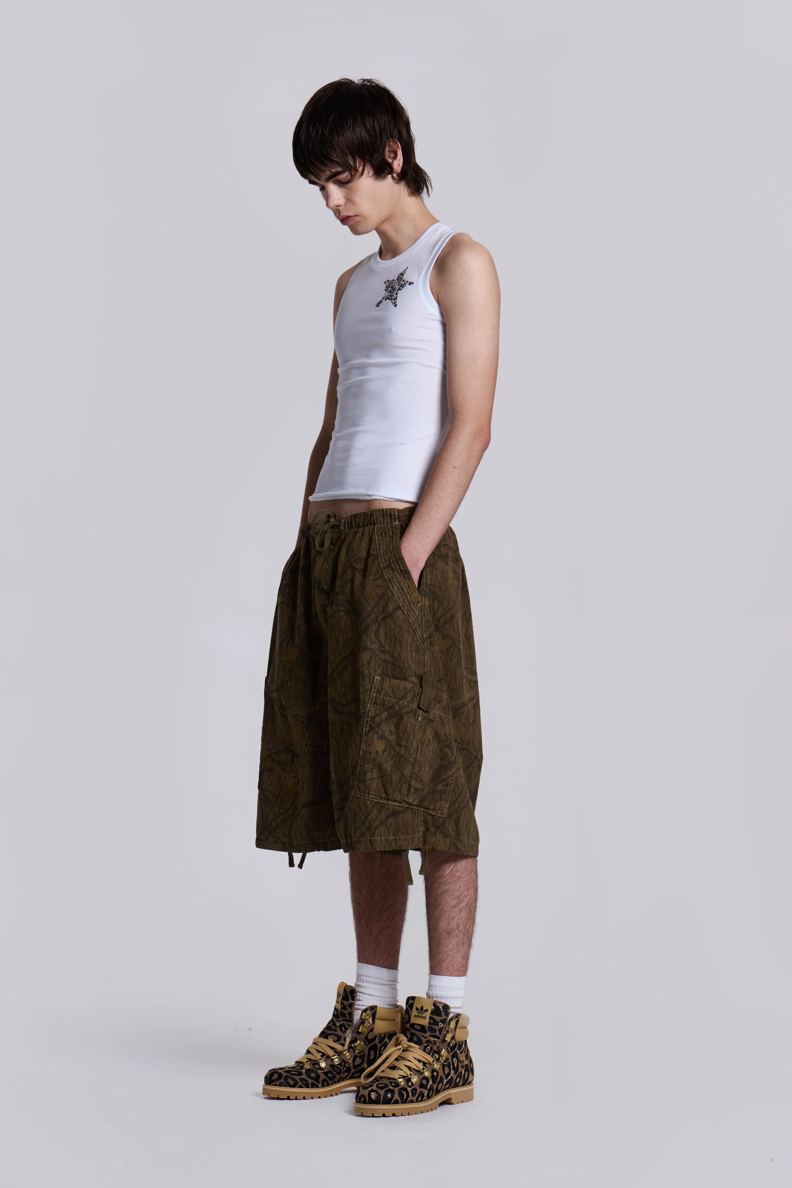 Forest Camo Parachute Shorts - Image 6