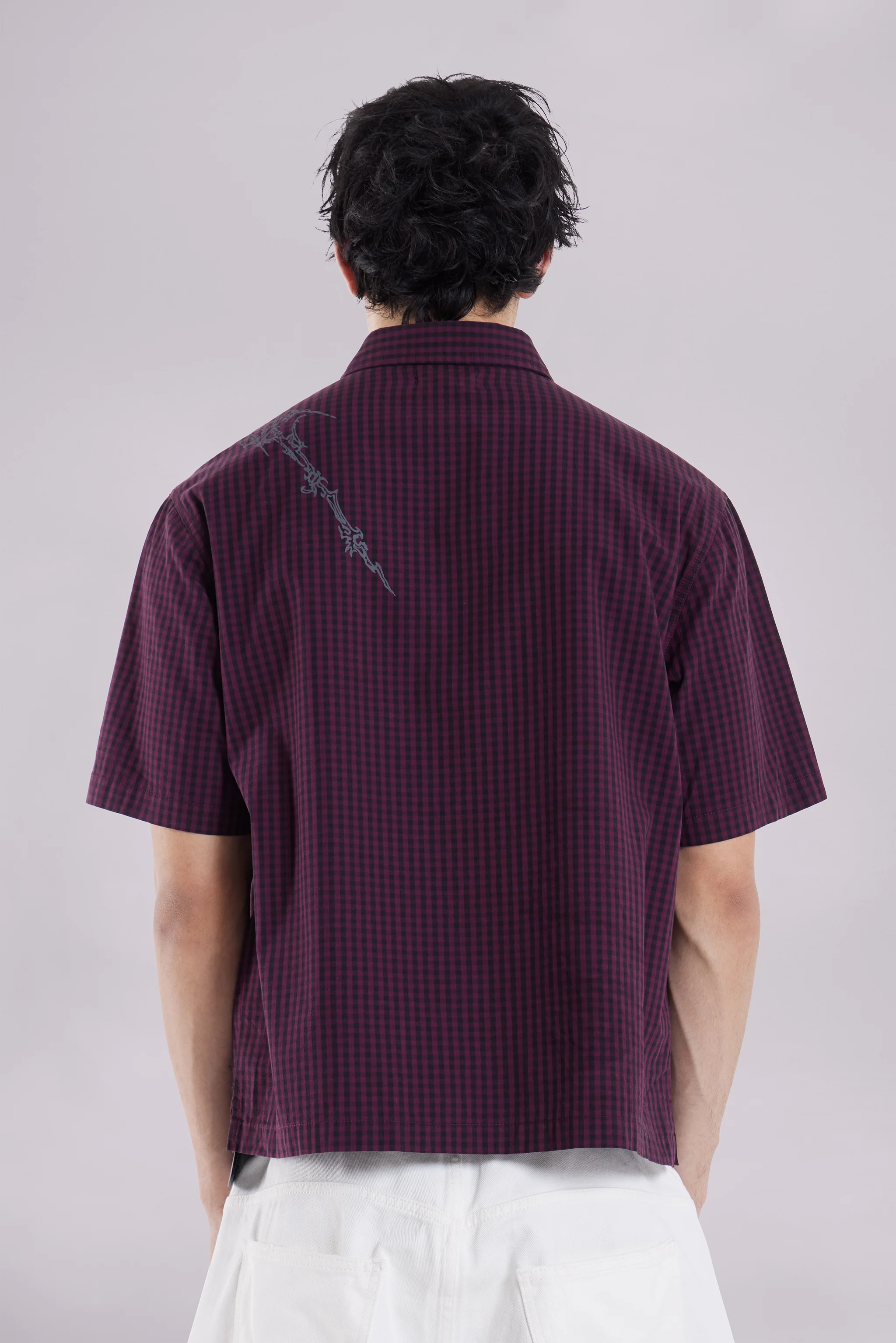 Red Atom Checked Shirt - Image 4
