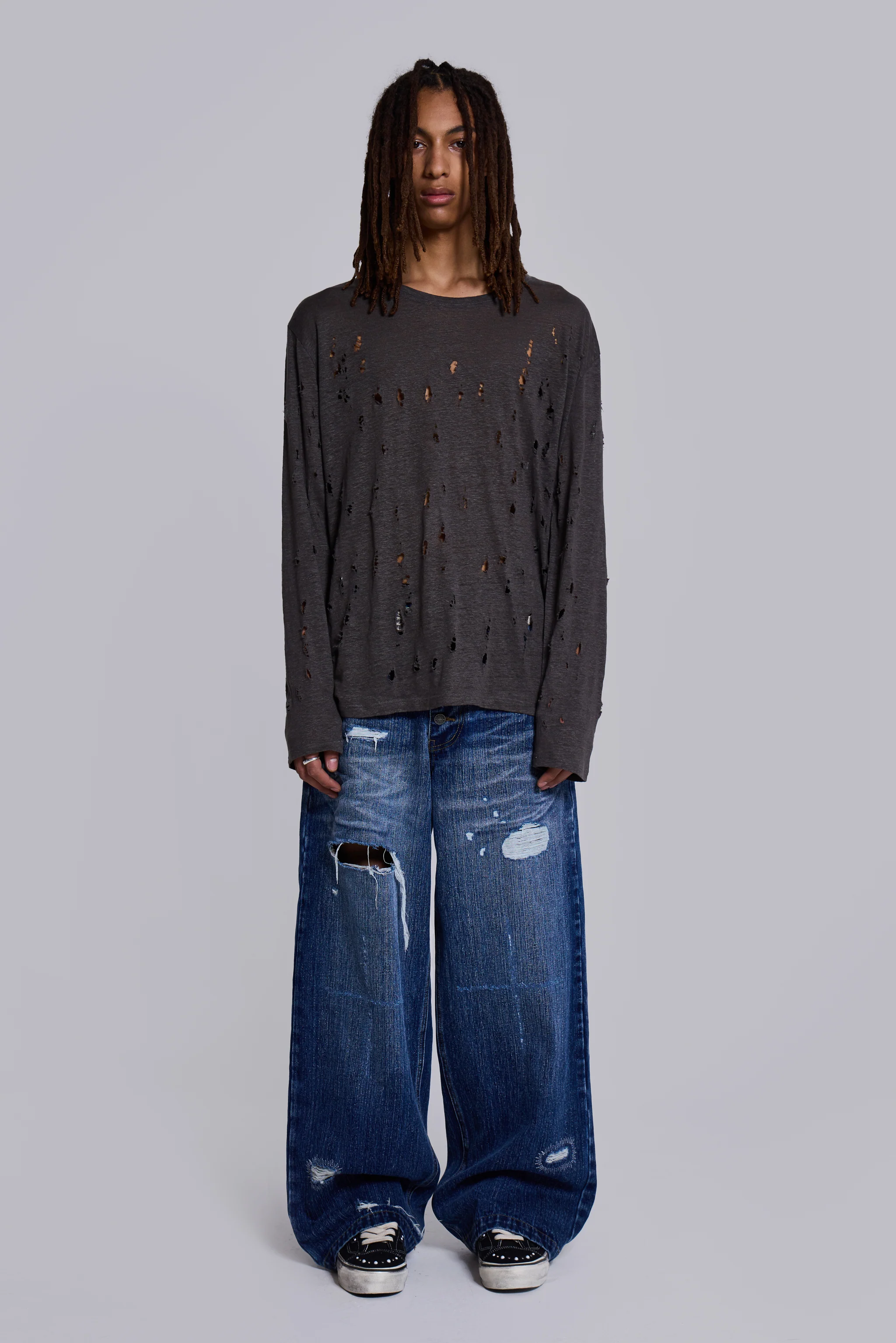Rifle Distressed Knit Top - Image 3