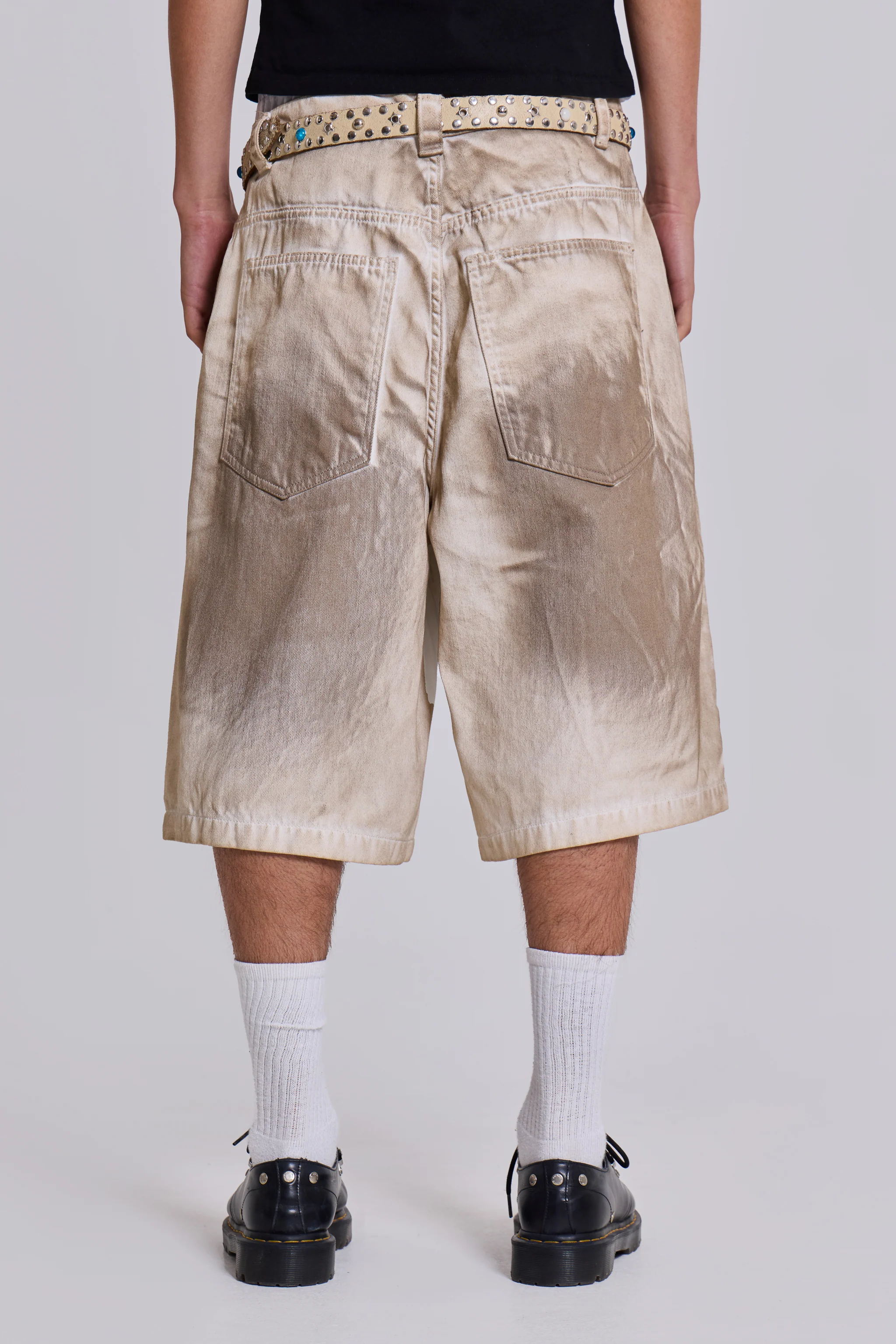 Sand Oil Wash Colossus Jorts - Image 3