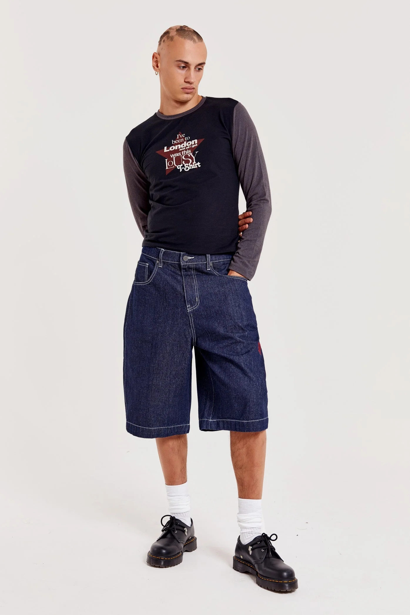 Jumbo Denim Jorts - Image 3
