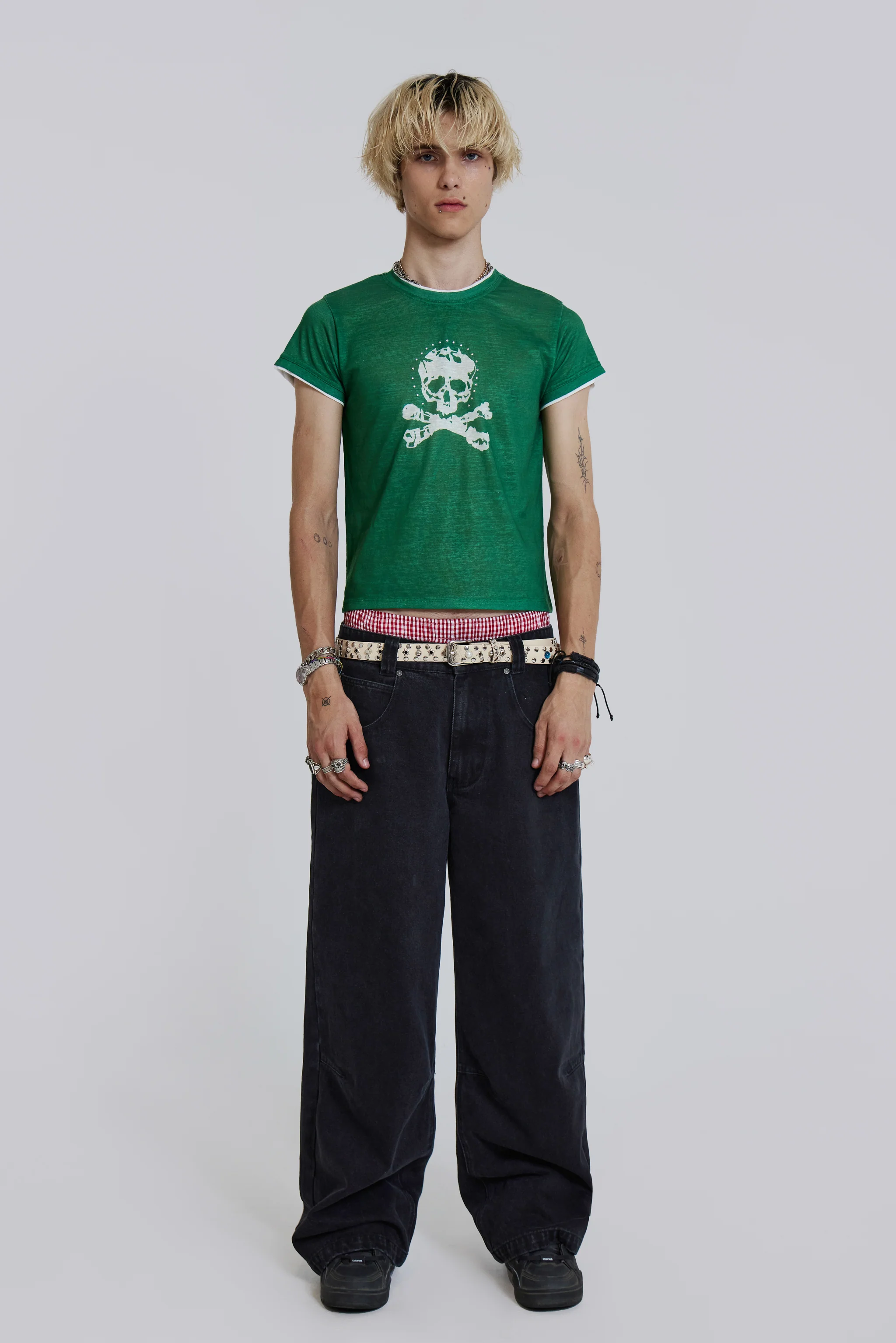 Solid Black Low Rise Colossus Jeans - Image 5