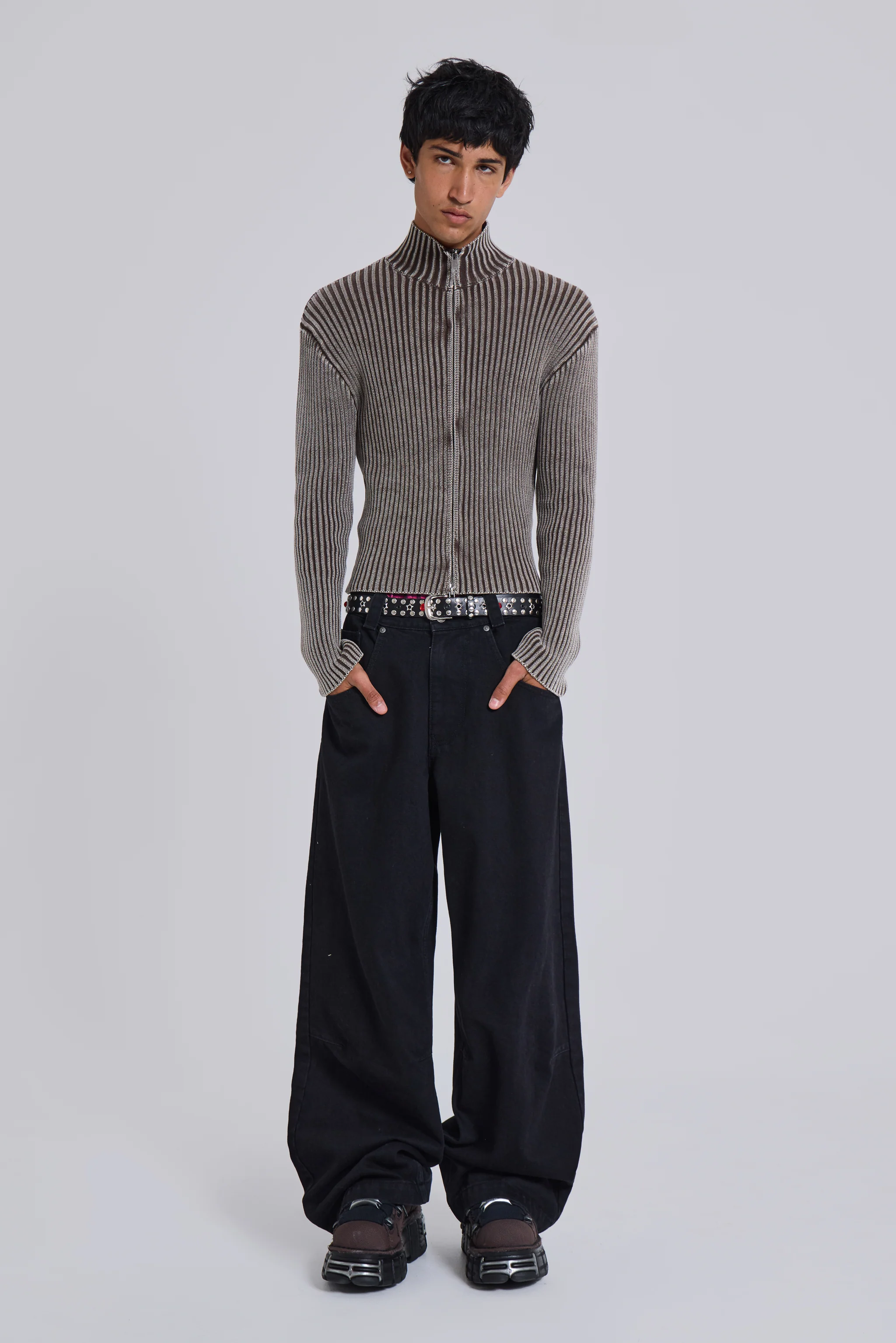 Solid Black Low Rise Colossus Jeans - Image 6