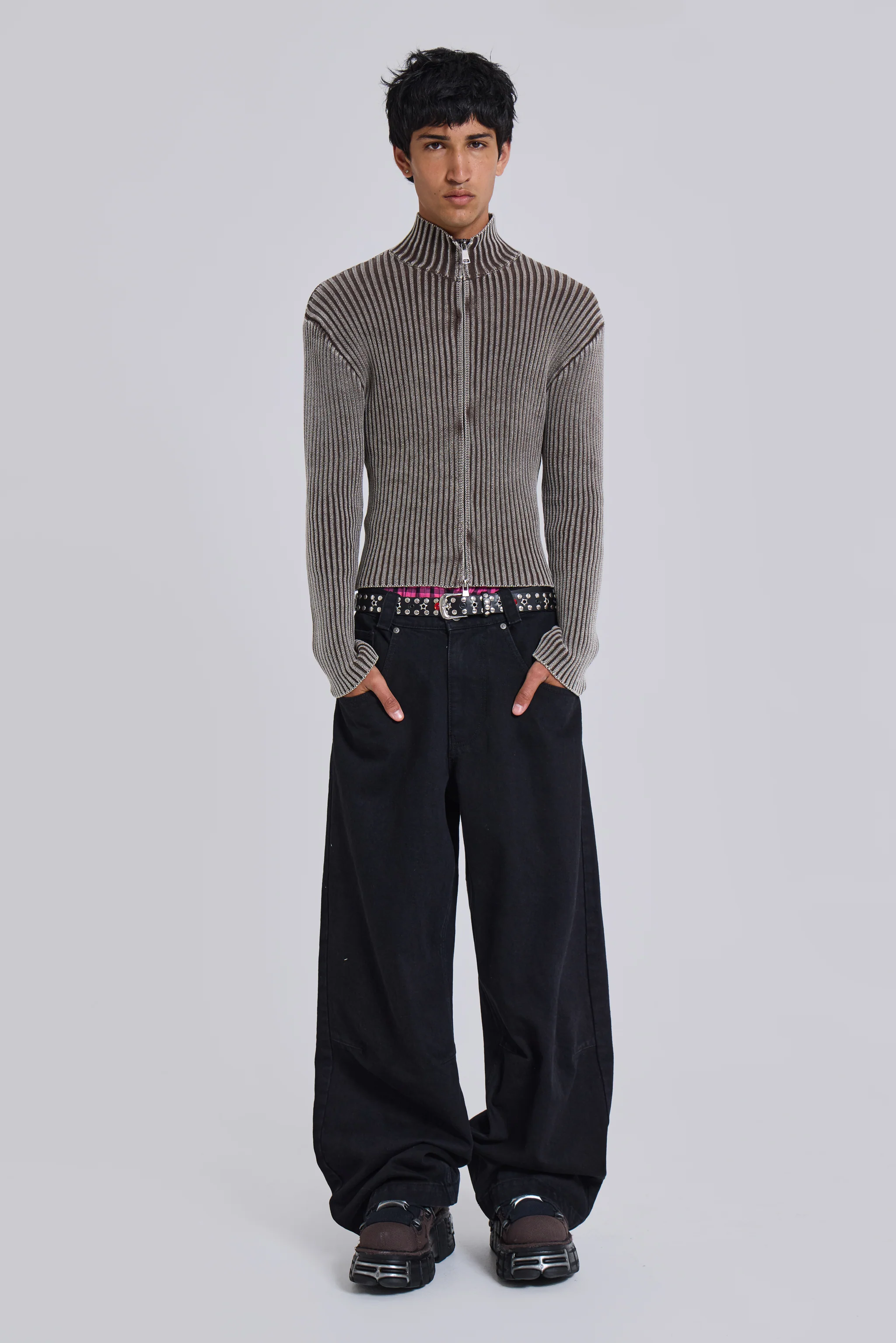 Solid Black Low Rise Colossus Jeans - Image 7