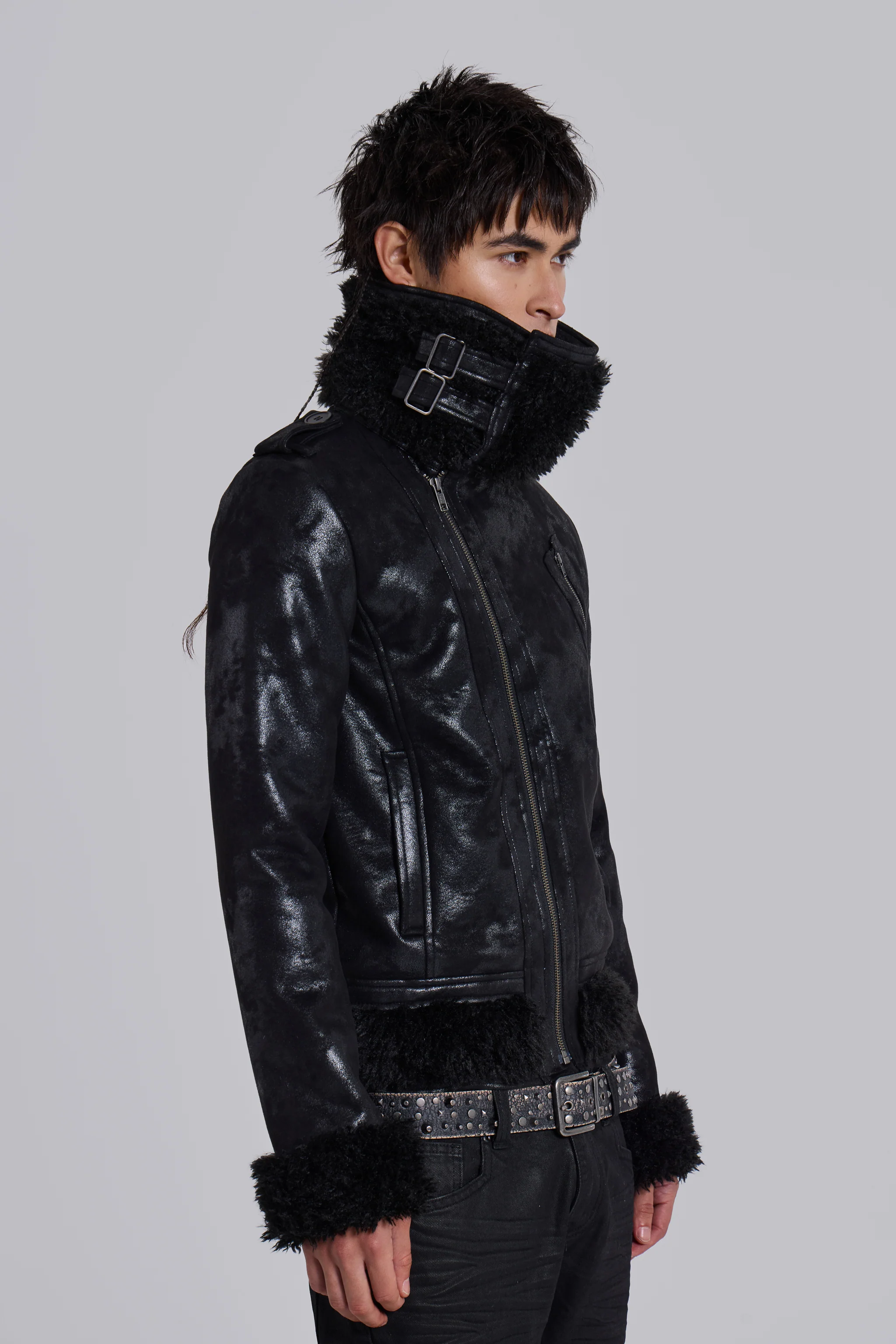 Spectre Shearling Jacket - Image 3