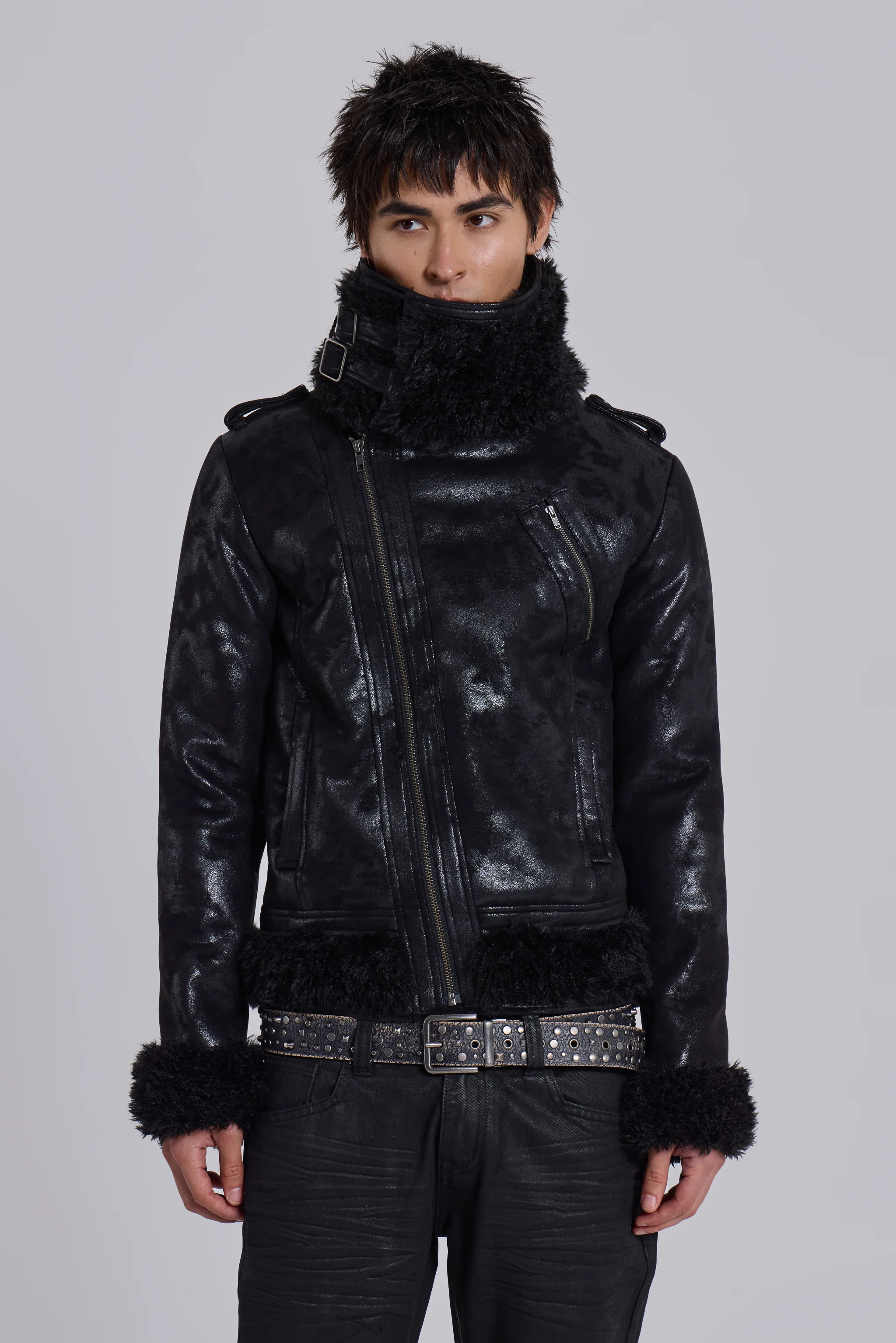 Spectre Shearling Jacket - Image 7