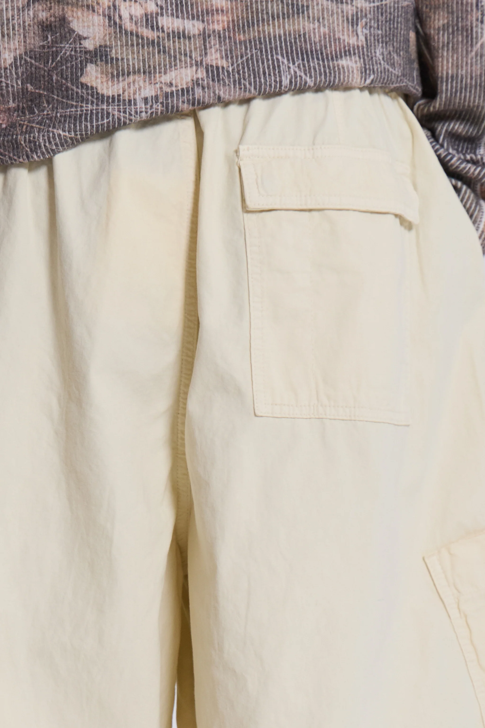 Ecru Parachute Cargo Pants - Image 6