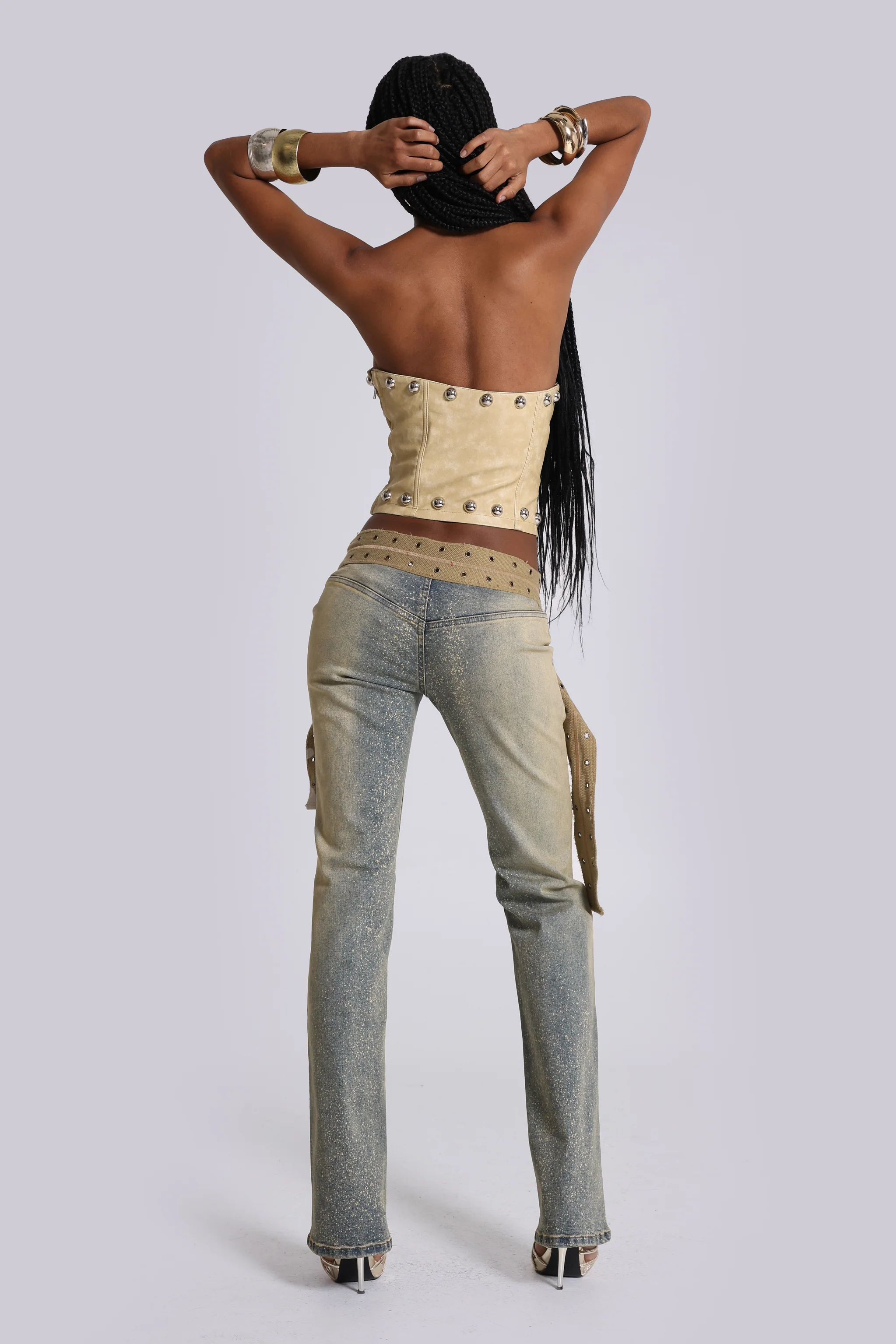 Strap Up Stonewash Jeans - Image 4