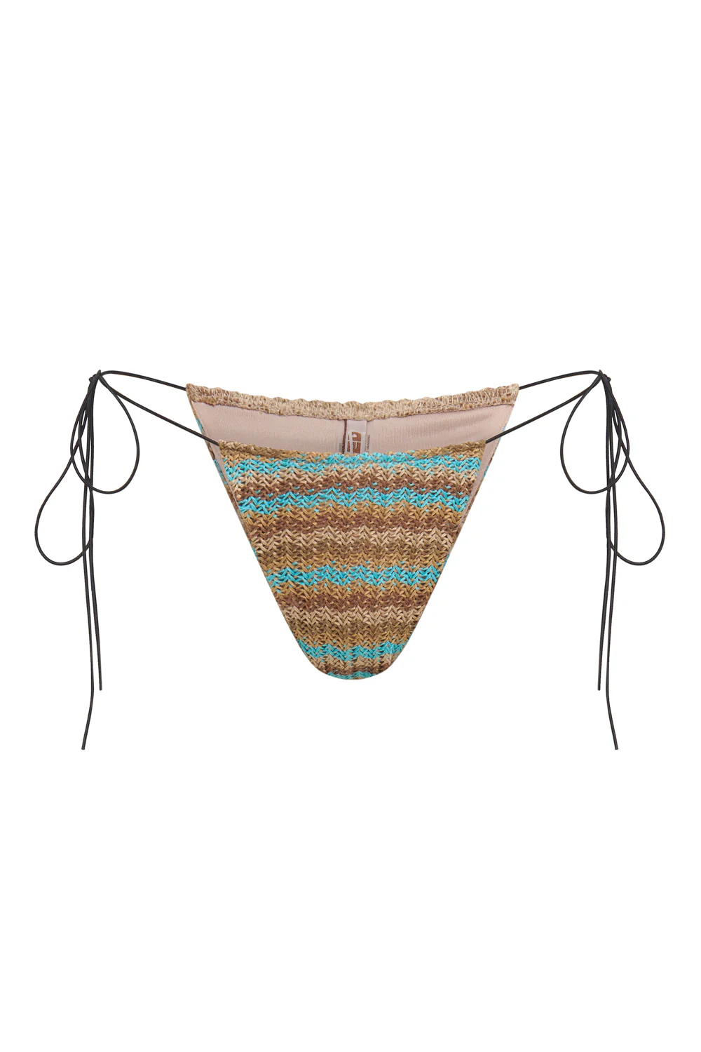 Allure Striped Knit Micro Bikini Bottoms - Image 7