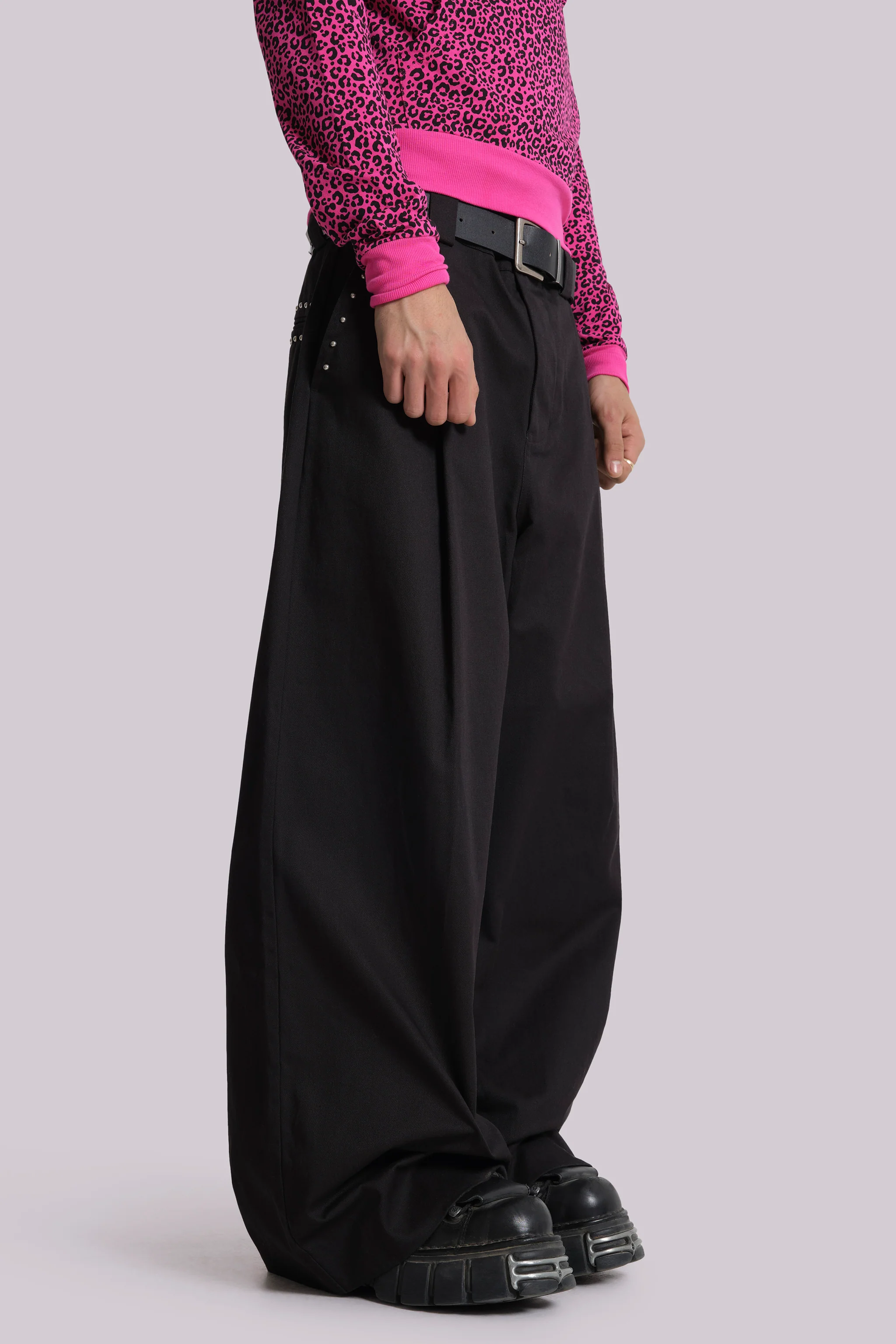 Studded Black Goliath Suit Pants - Image 4