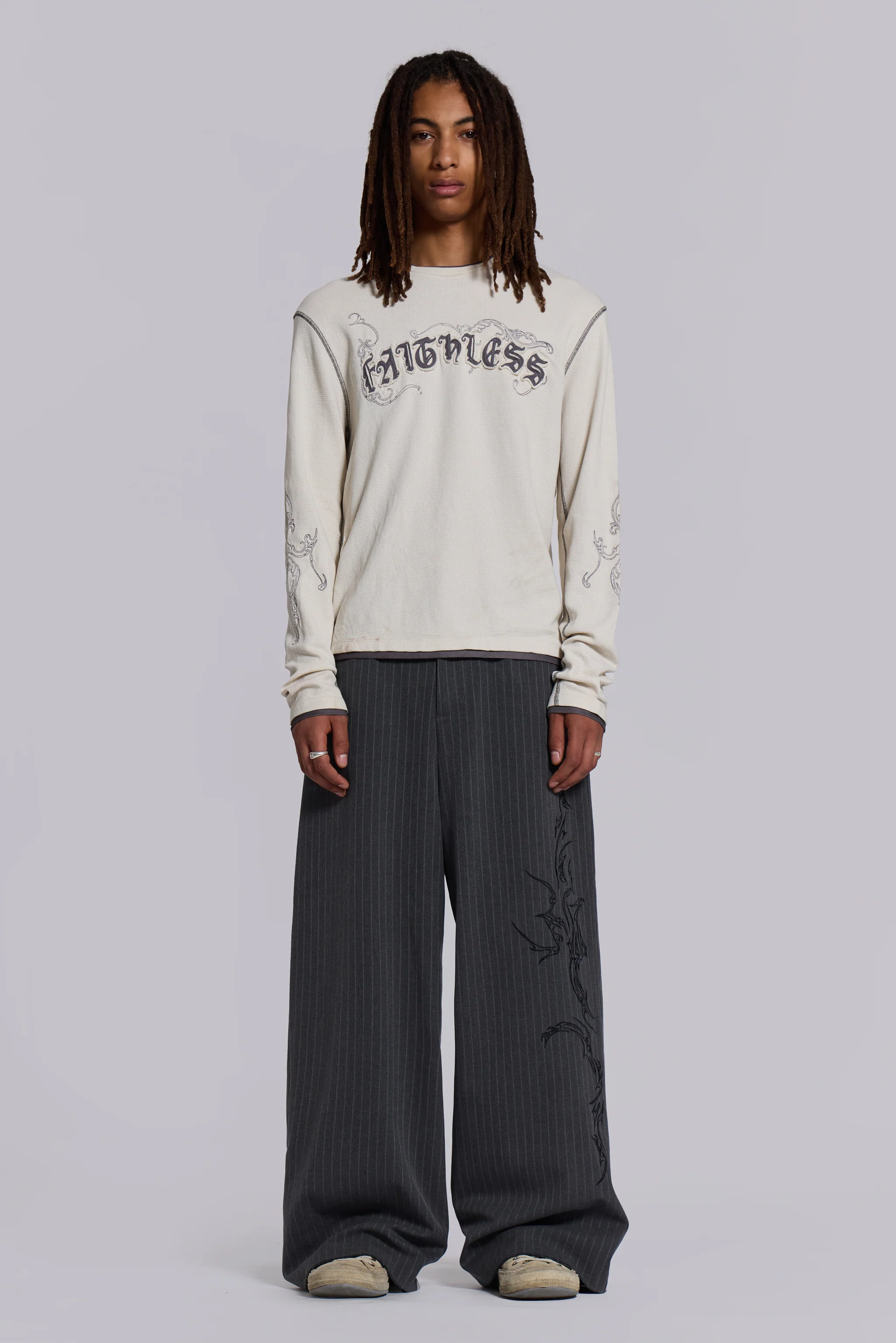 Tattoo Pinstripe Goliath Suit Pants - Image 4