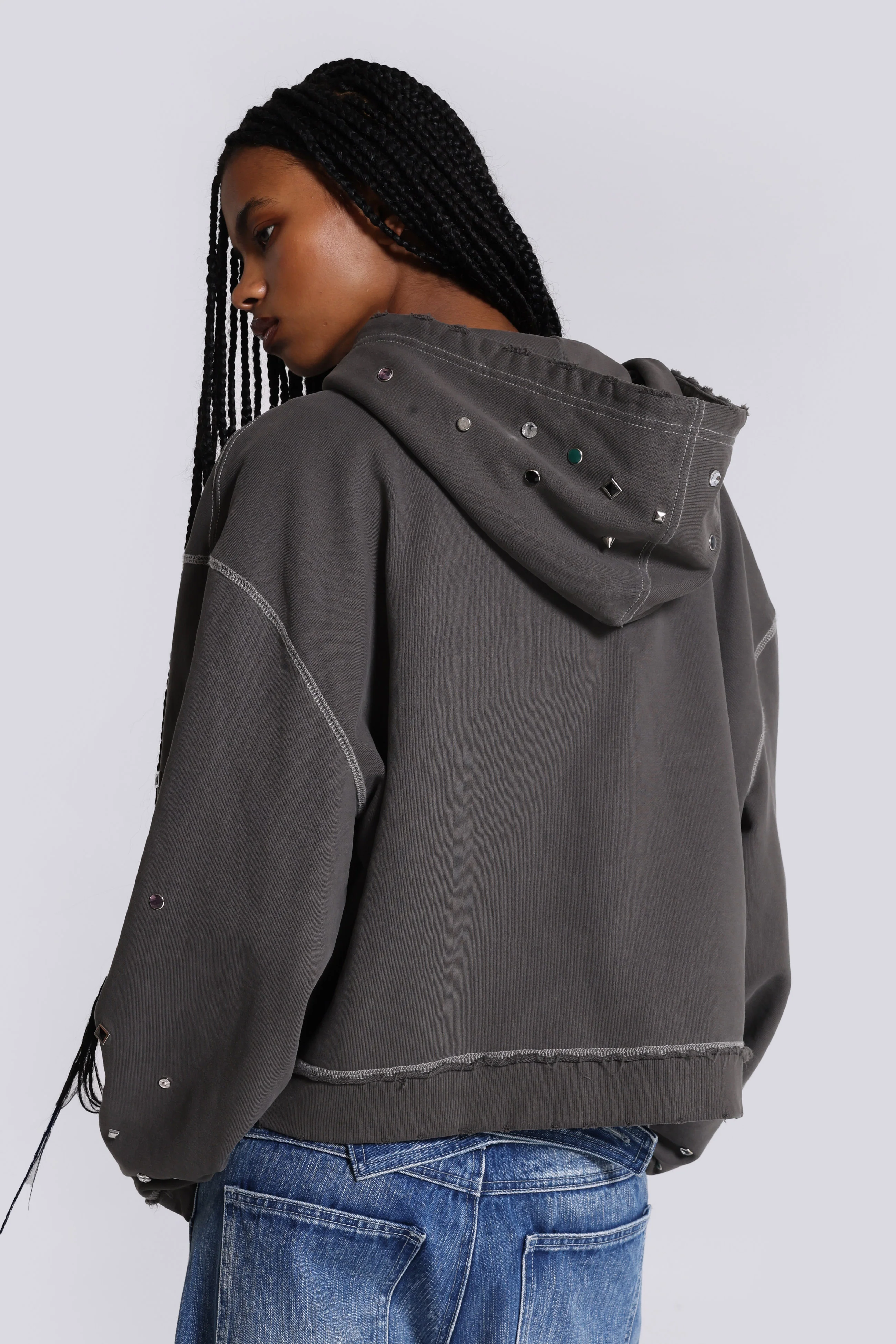 Trixa Jewel Studded Hoodie - Image 8