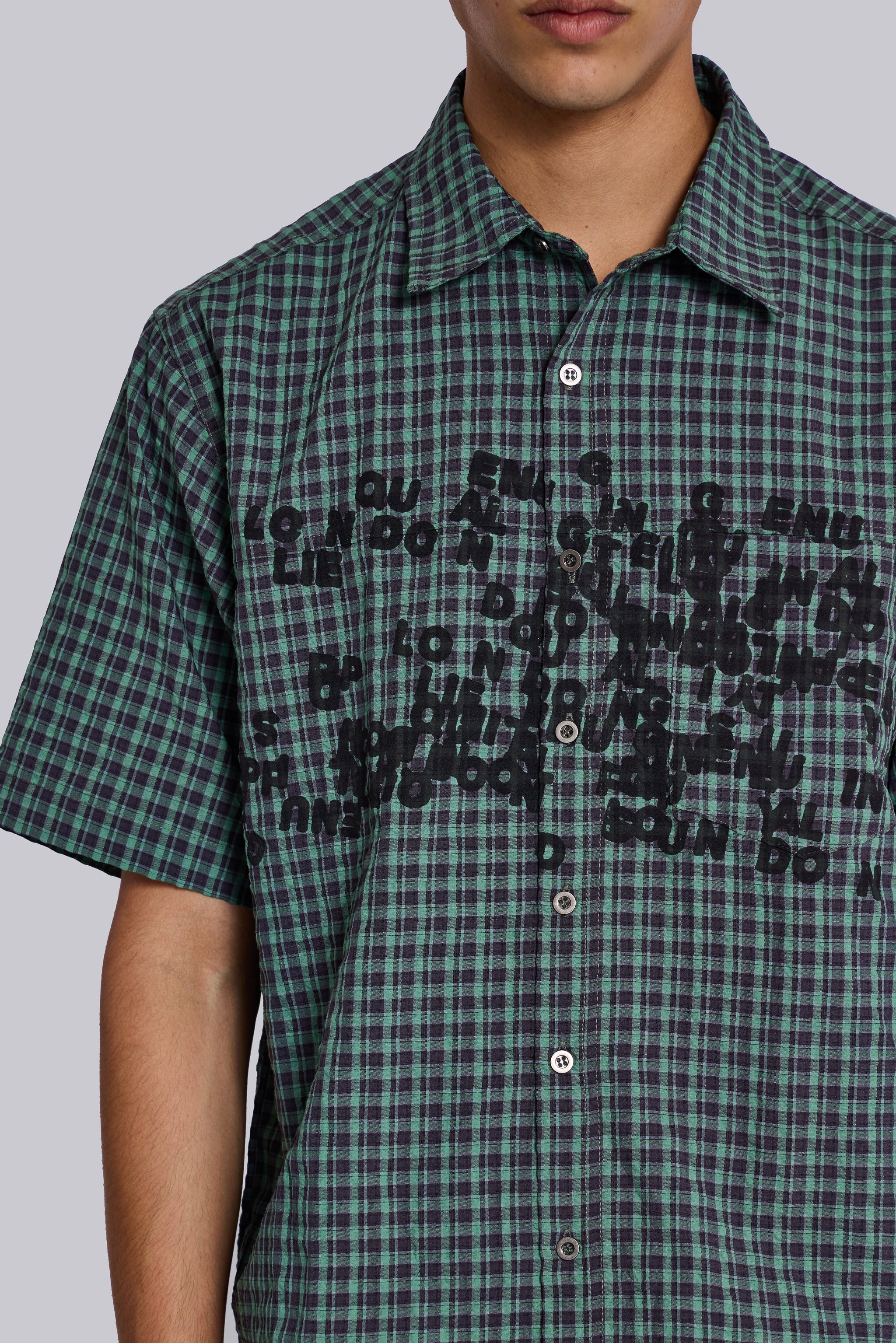 Green Typo Shirt - Image 3