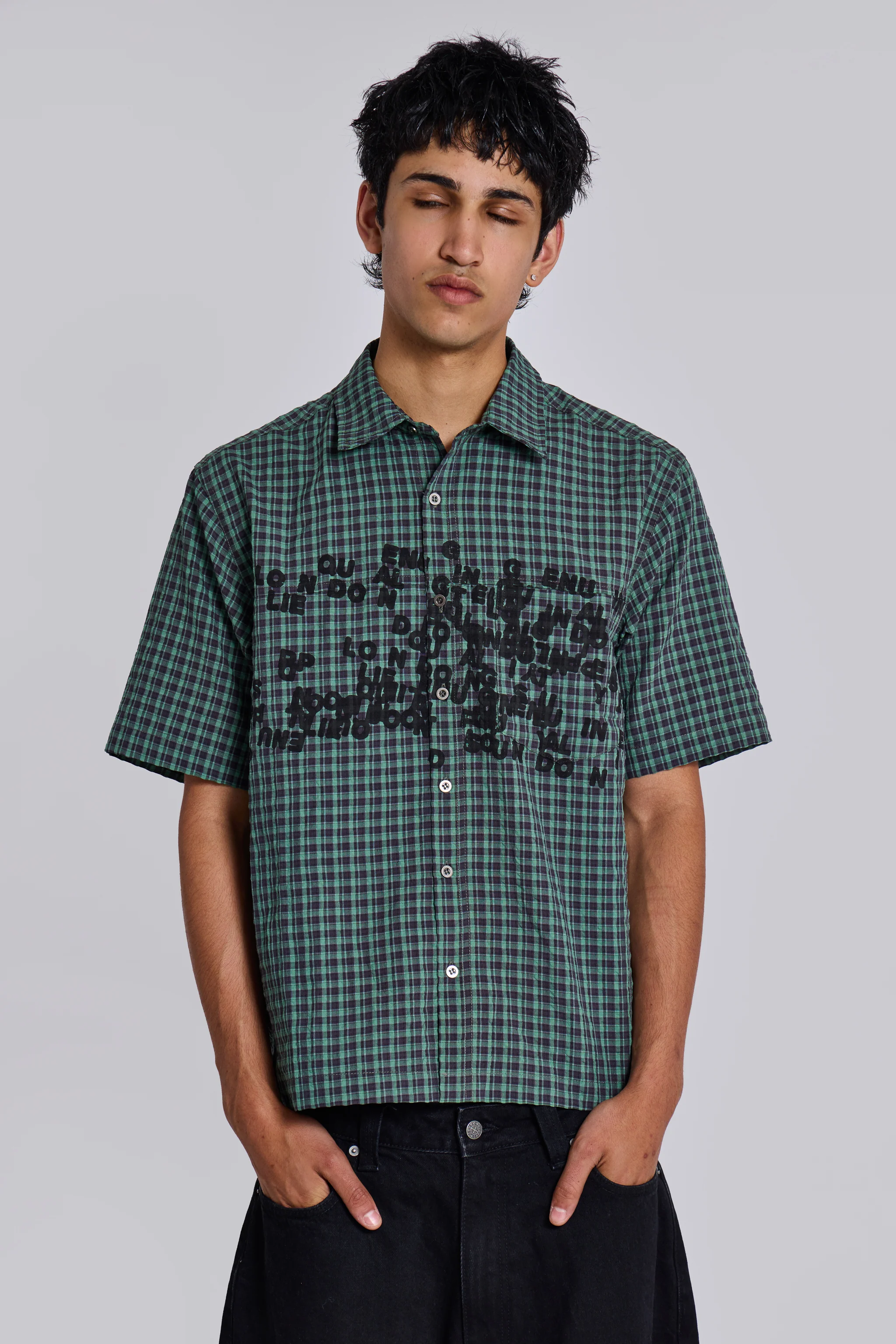 Green Typo Shirt - Image 4