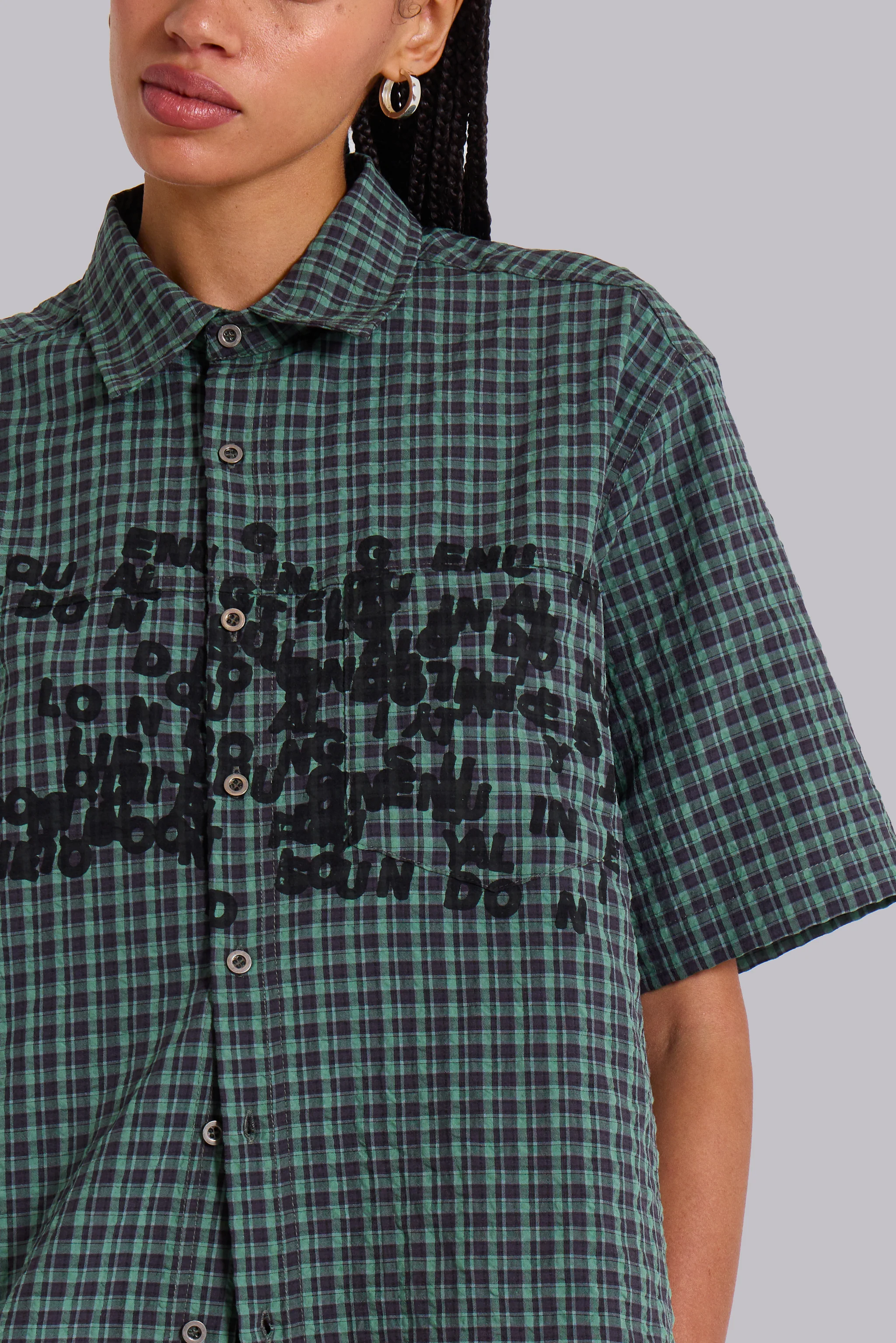 Green Typo Shirt - Image 3