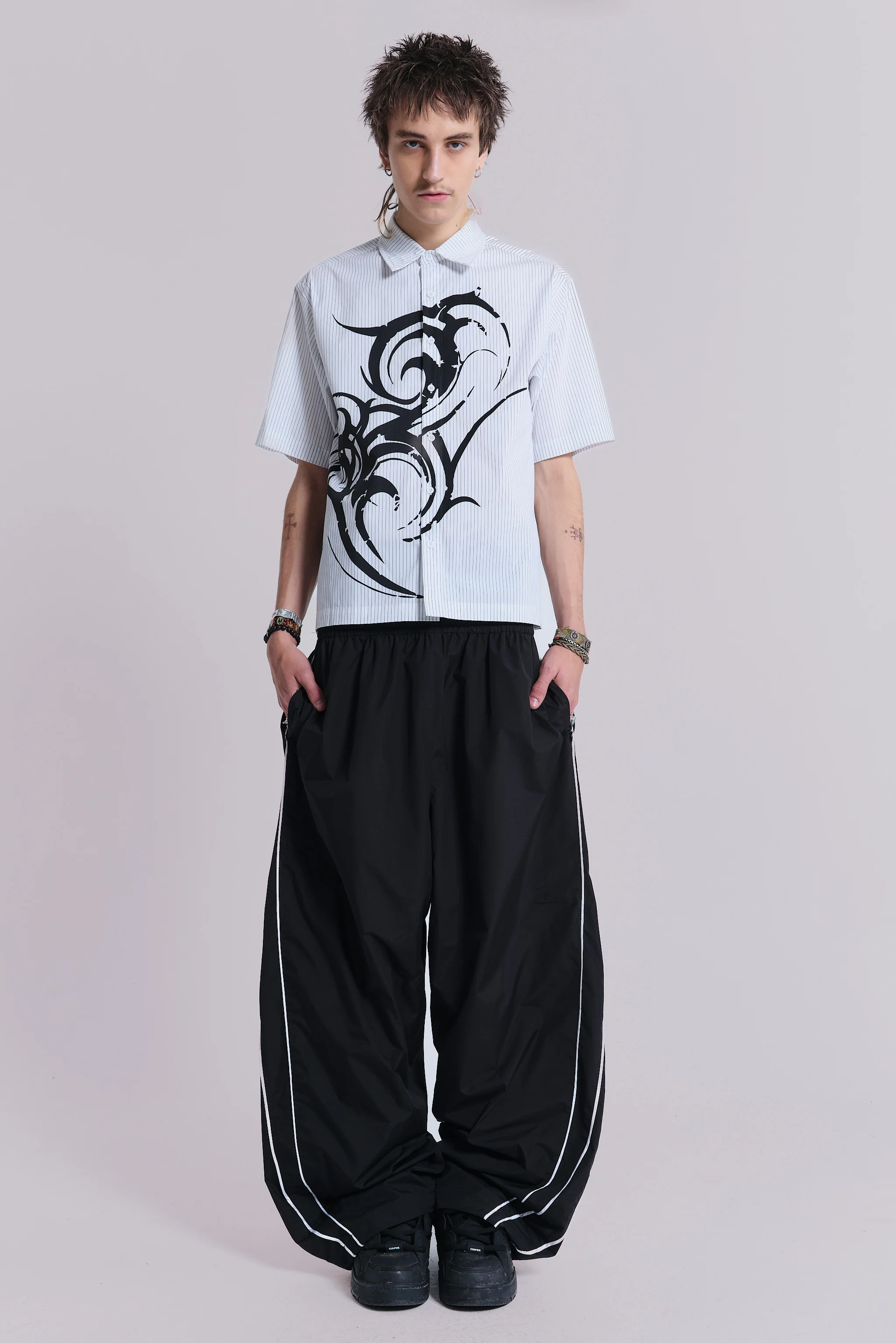 Black Vapor Tracksuit Bottoms - Image 16