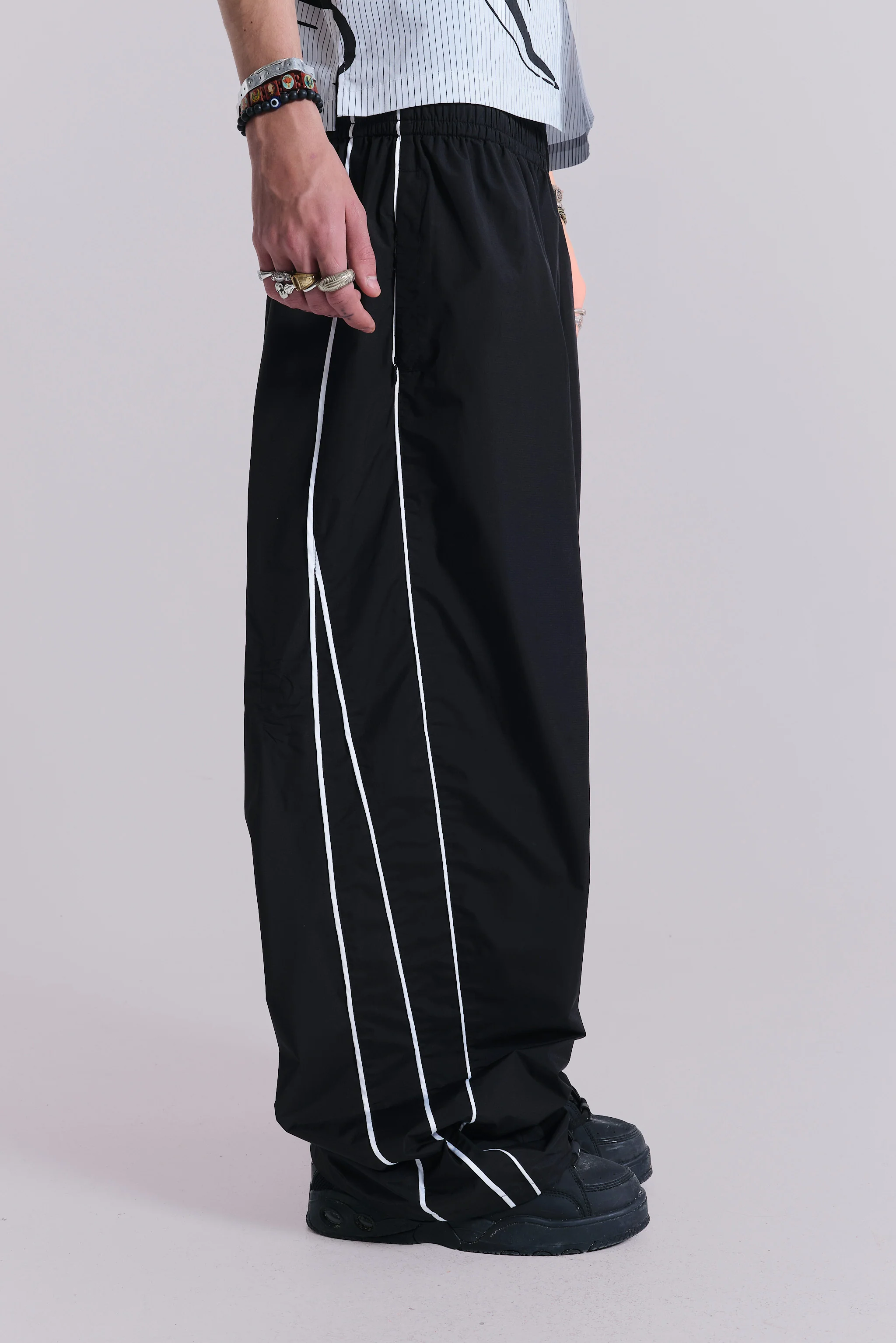 Black Vapor Tracksuit Bottoms - Image 6