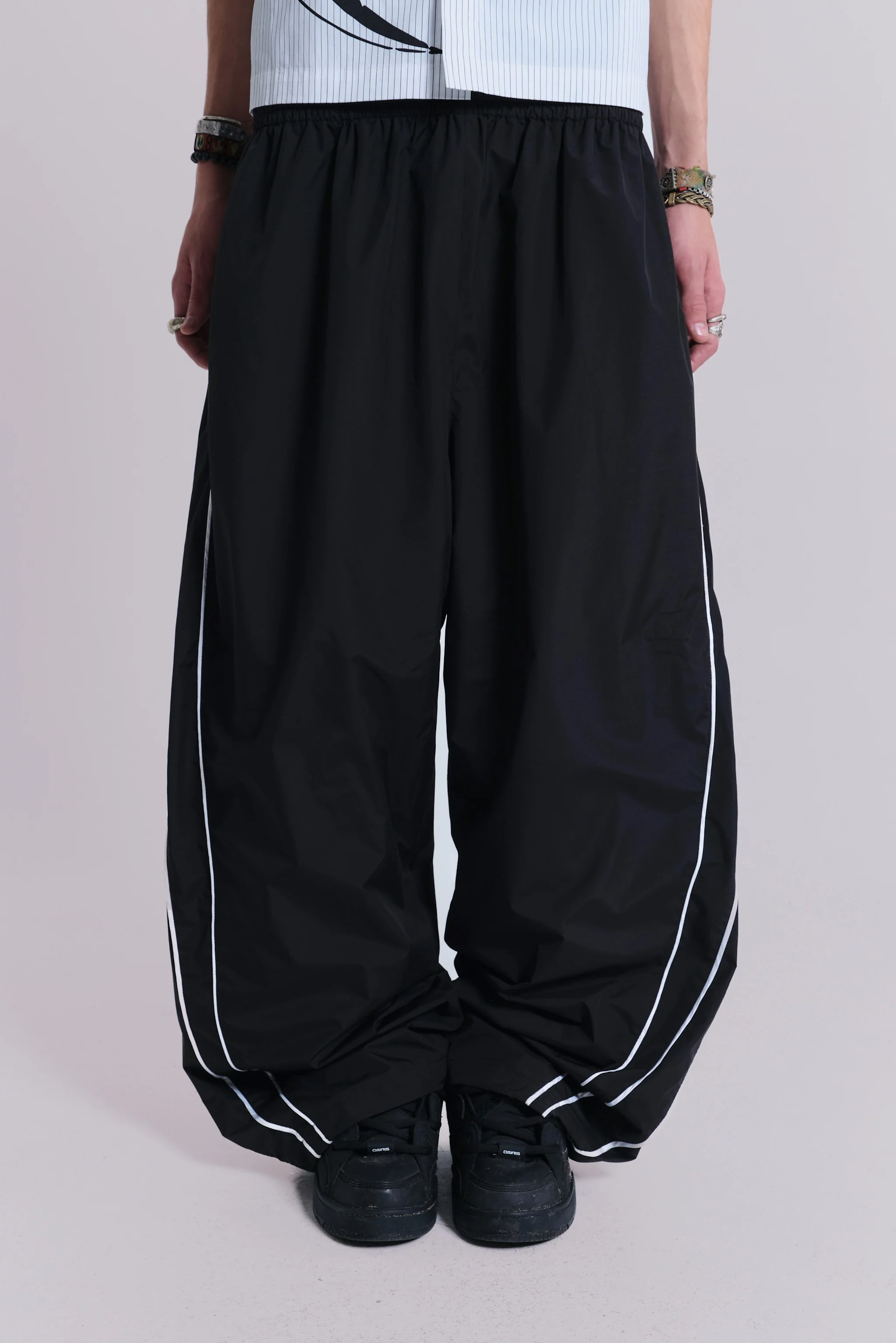 Black Vapor Tracksuit Bottoms - Image 7