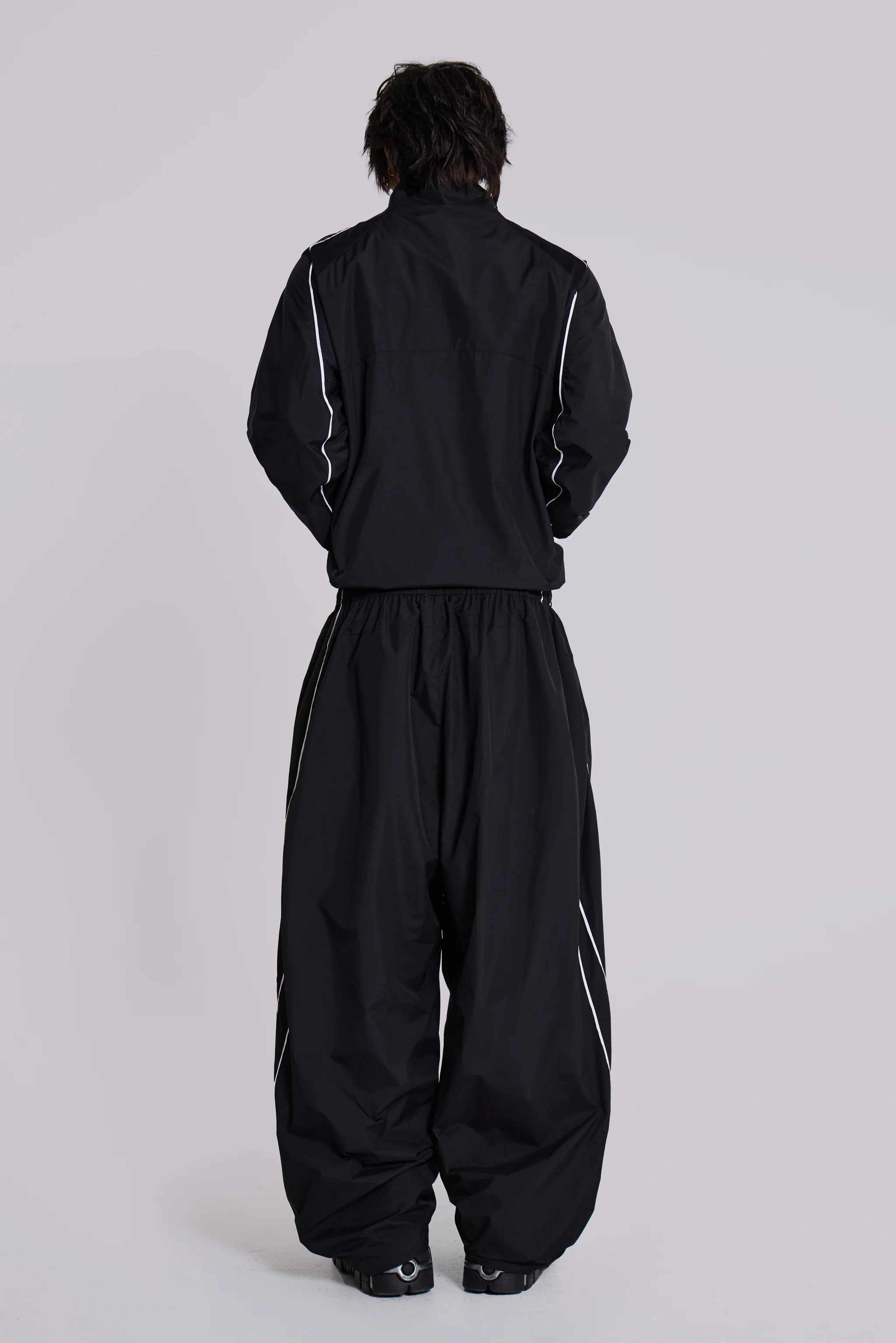 Black Vapor Tracksuit Bottoms - Image 8